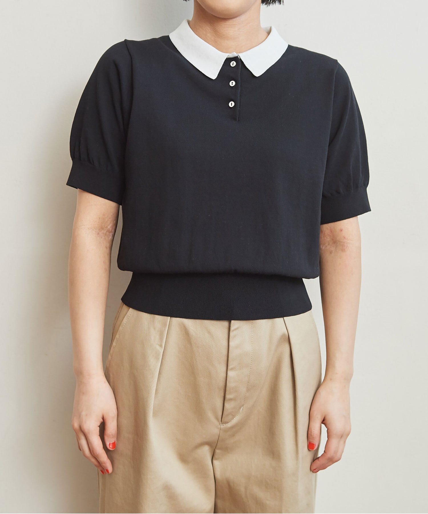 流行に 2021AW CHILD WOMAN ICE COTTON ニットポロ ad-naturam.fr