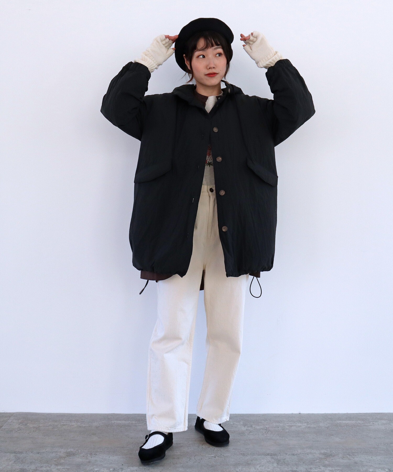 AMBIDEX Store ○evodown hoodie ブルゾン(F サックス): bulle de savon