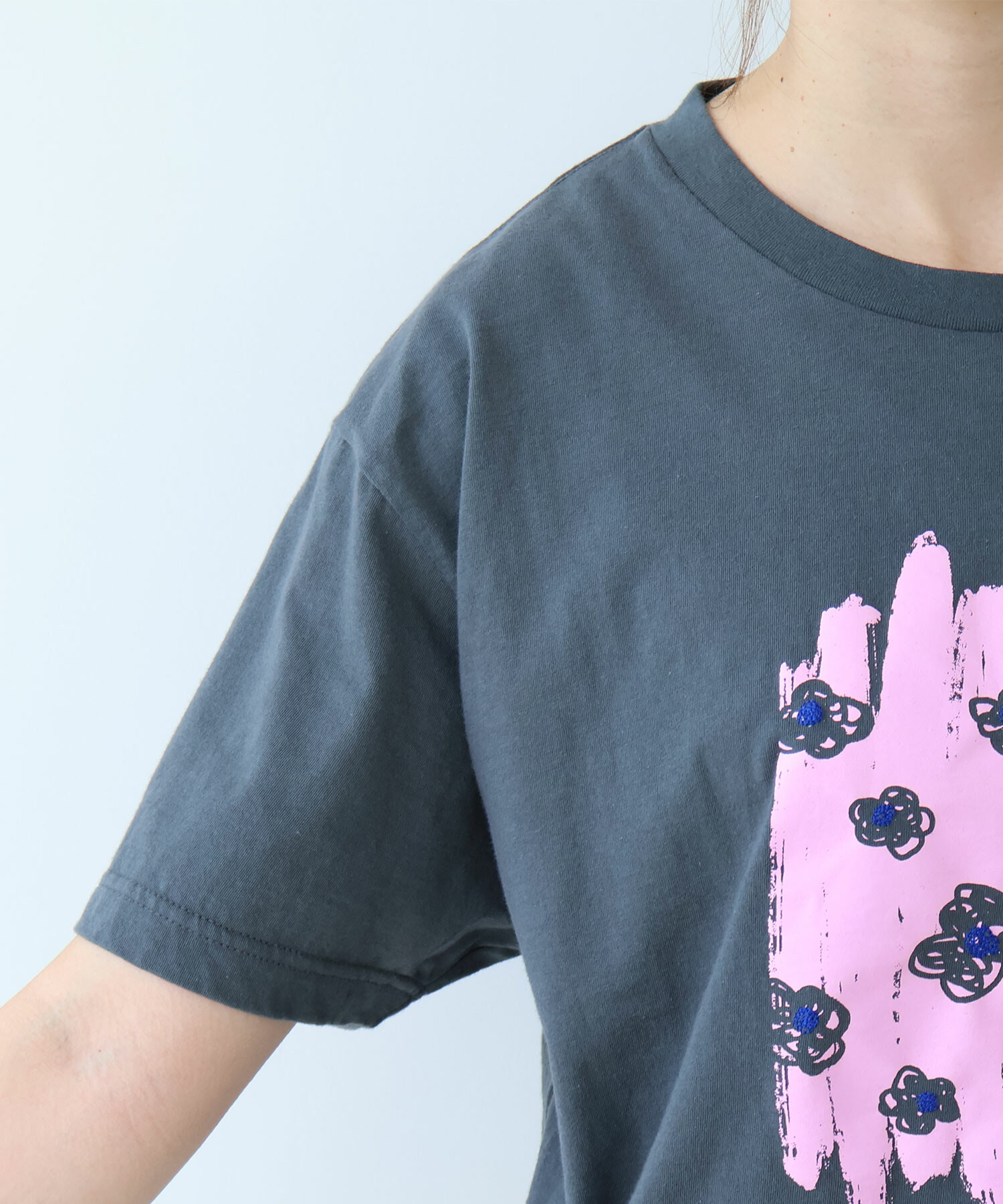 おはなさん専用商品 AMBIDEX Store ○ おはなのラバープリント Tシャツ(F シロ): bulle de