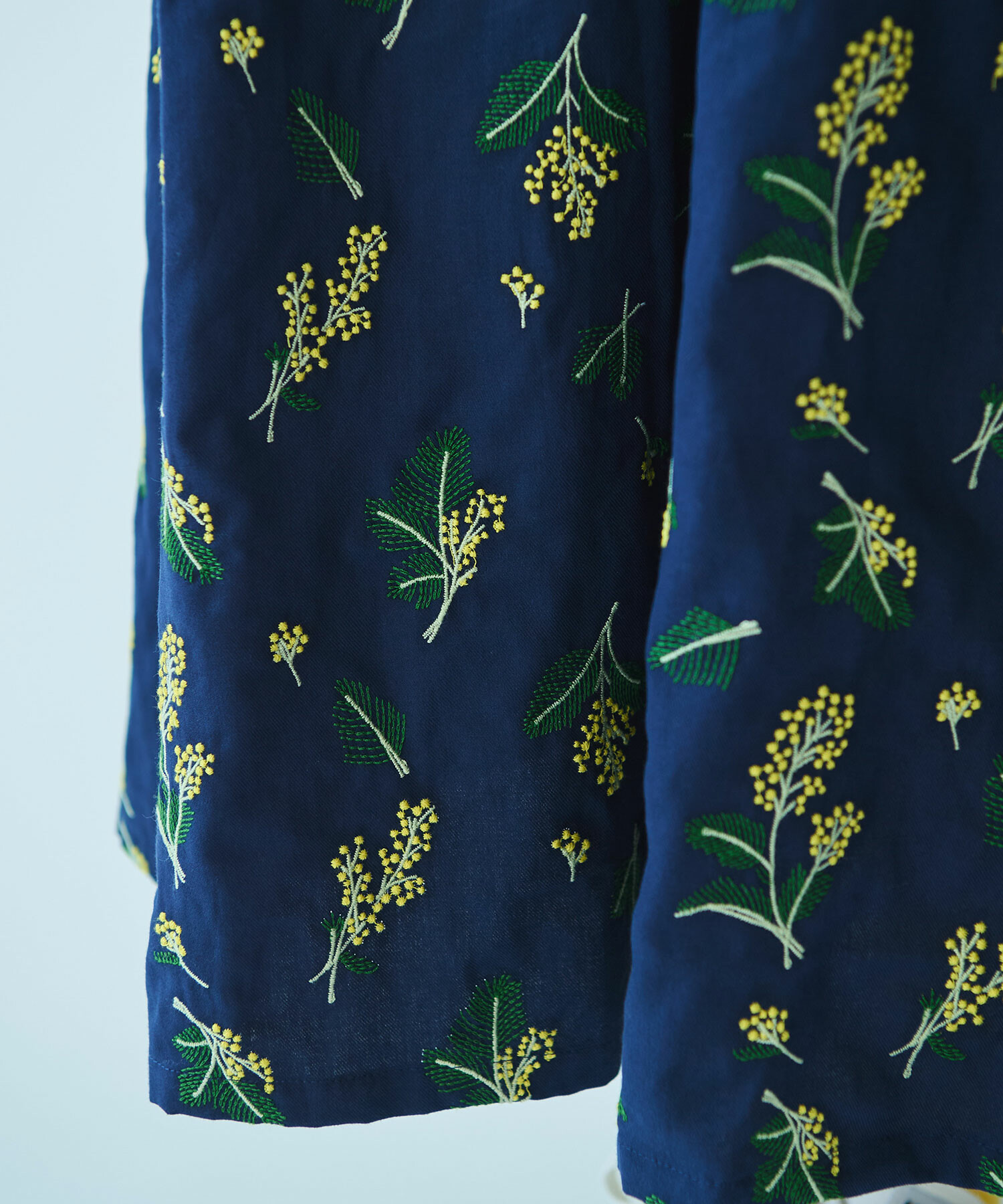 AMBIDEX Store 〇ミモザ刺繍 シャツワンピース(F コン): bulle