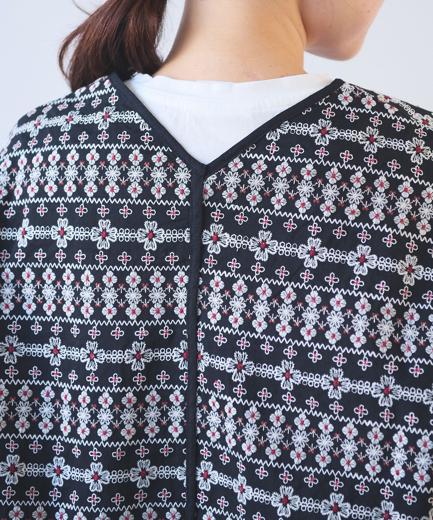 【rose様】Blue刺繍　2枚セット AMBIDEX Store ○総刺繍haori 2way ブラウス(F コン): yuni