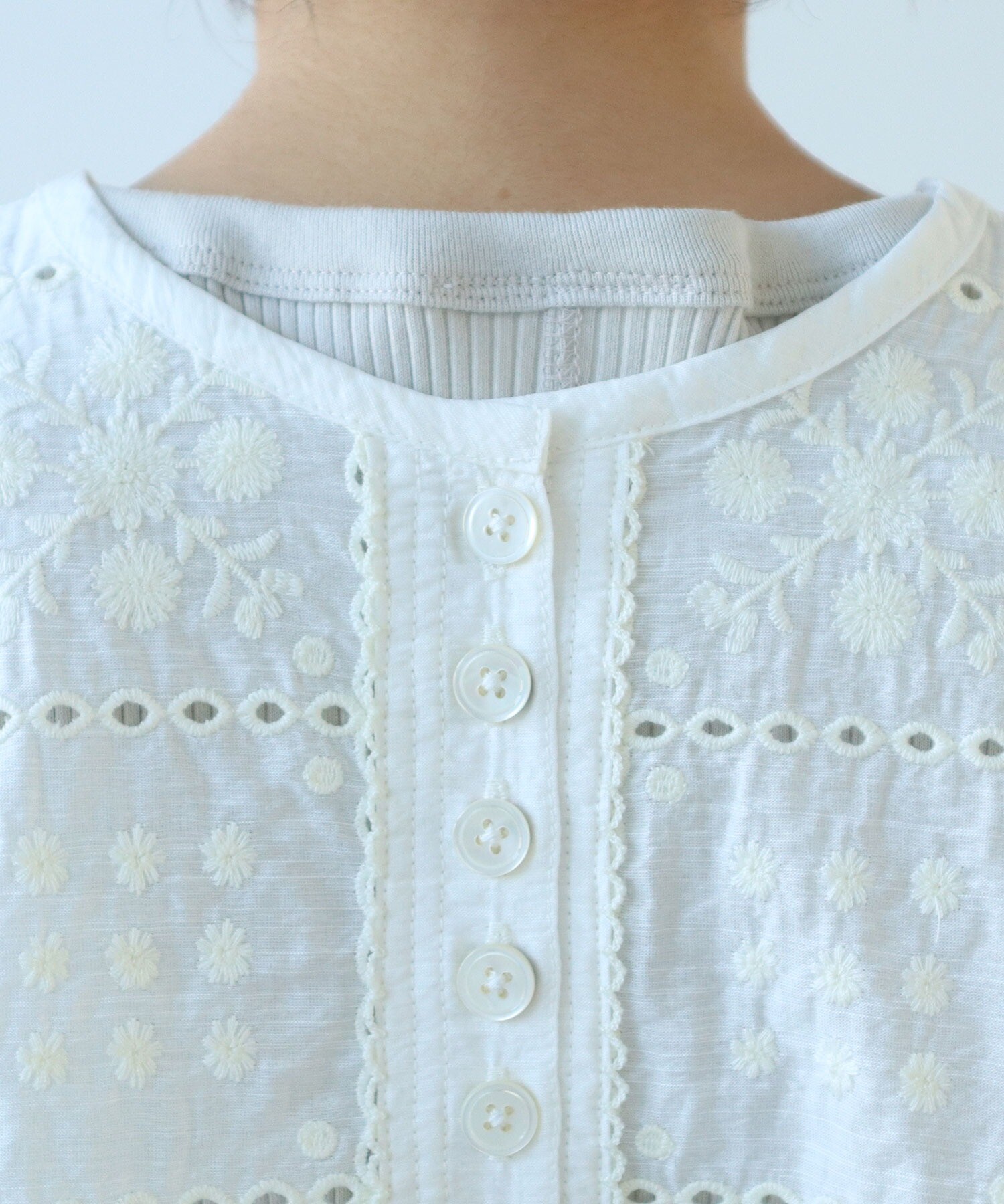 ブラウス シャツ eyelet embroidely haori ブラウス レディース AMBIDEX Store 【予約販売】△○eyelet embroidely haori