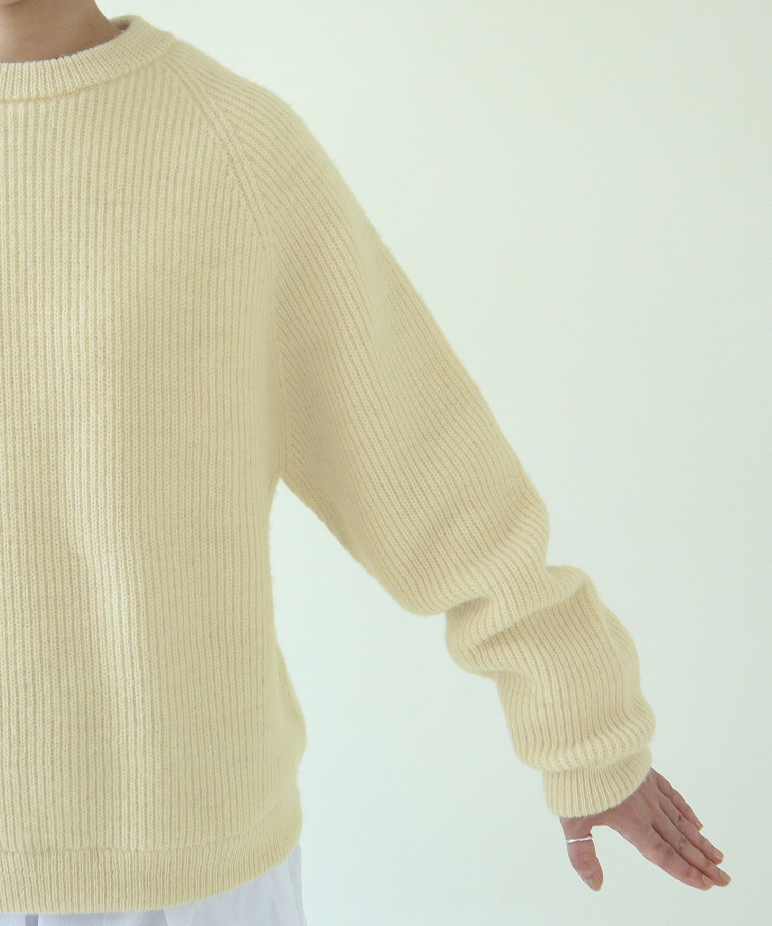 AMBIDEX Store ○【30周年特別アイテム】BRITISH WOOL 片畦ニットプル