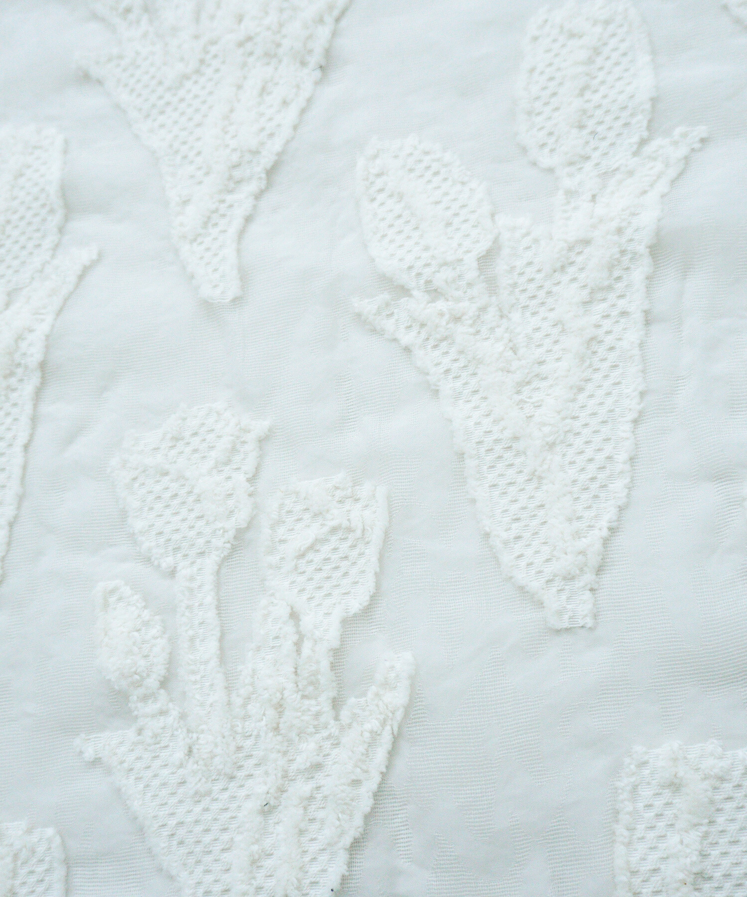 AMBIDEX Store 〇tulip lace jacquard ブラウス(F クロ): FLAT