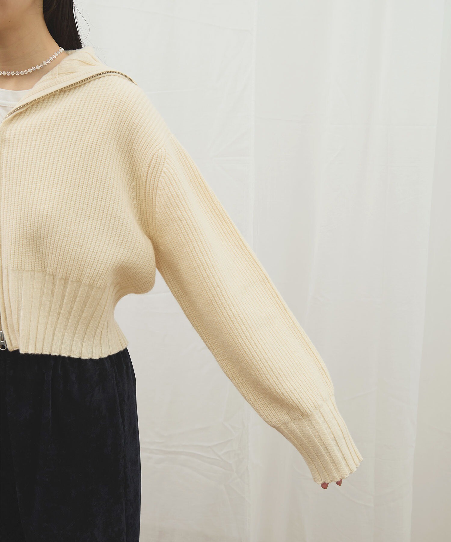 AMBIDEX Store 〇AIR WOOL zip cardigan(F コゲチャ): l'atelier du savon