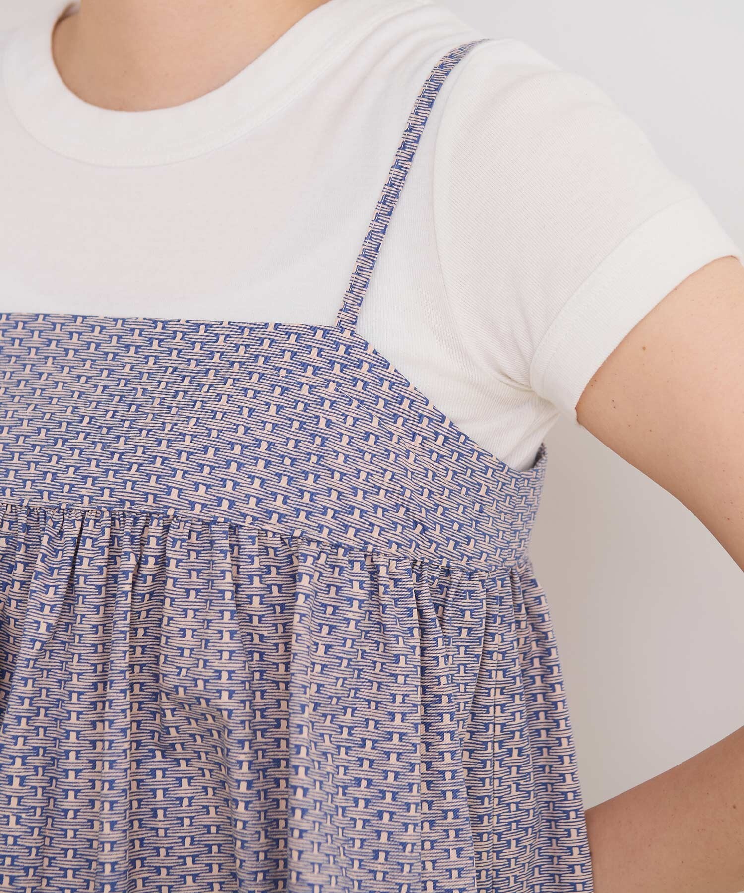 AMBIDEX Store 〇BASKET print キャミブラウス(F アオ): l