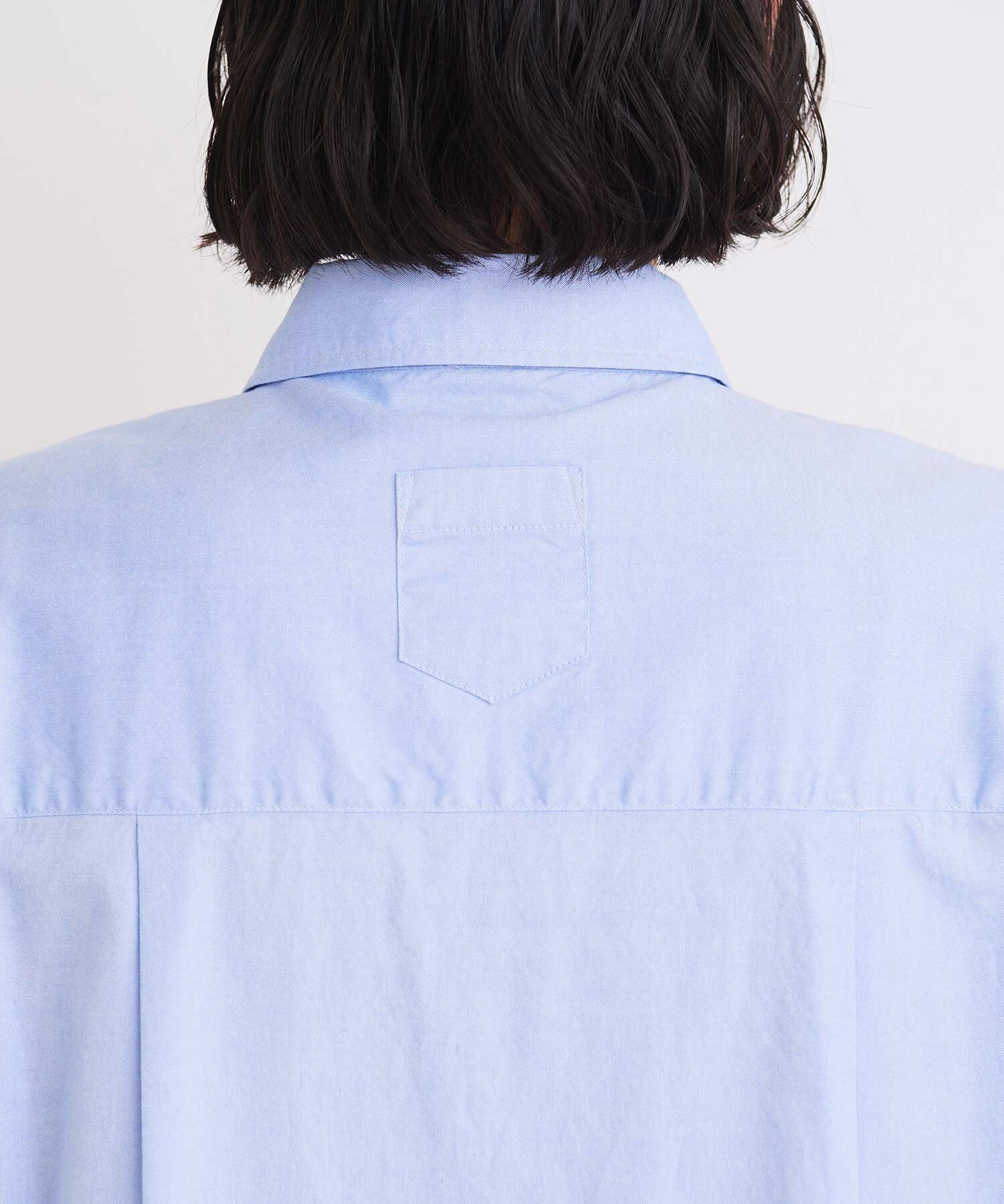 AMBIDEX Store 80/2ピンオックス 数字刺繍半袖シャツワンピース
