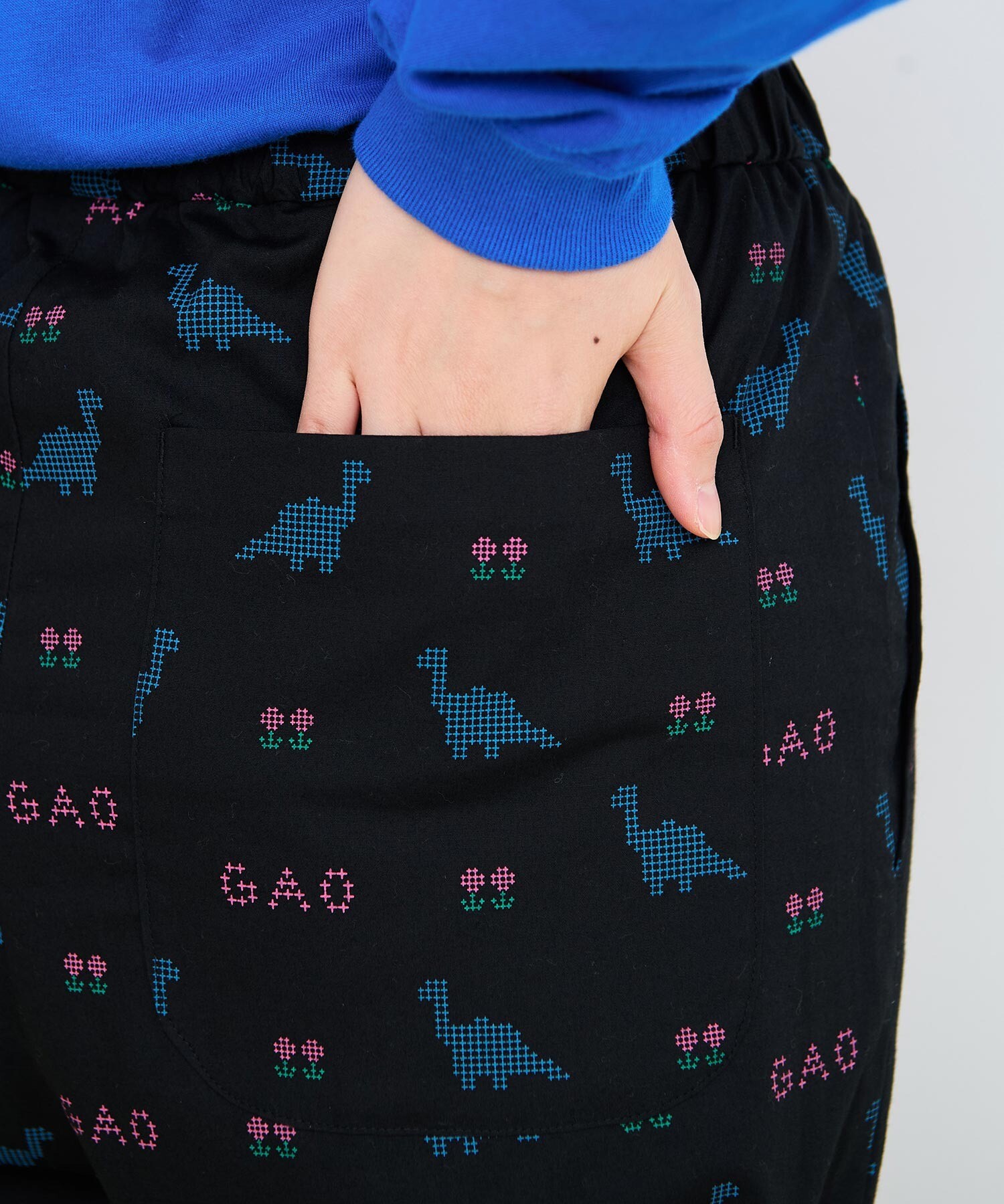 AMBIDEX Store △○8bit Dinosaur パンツ(F クロ): l'atelier du