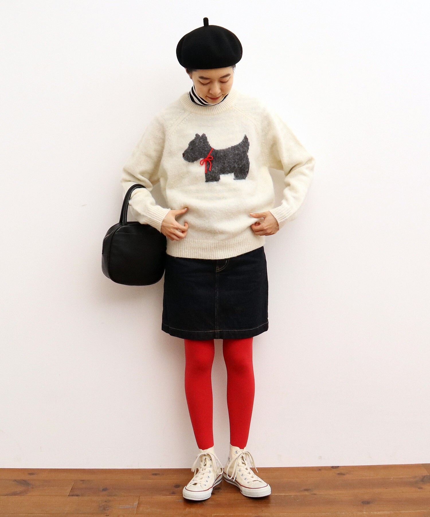 AMBIDEX Store △〇Islander起毛 テリアインターシャ プルオーバー(F キナリ): Dot and Stripes CHILD  WOMAN