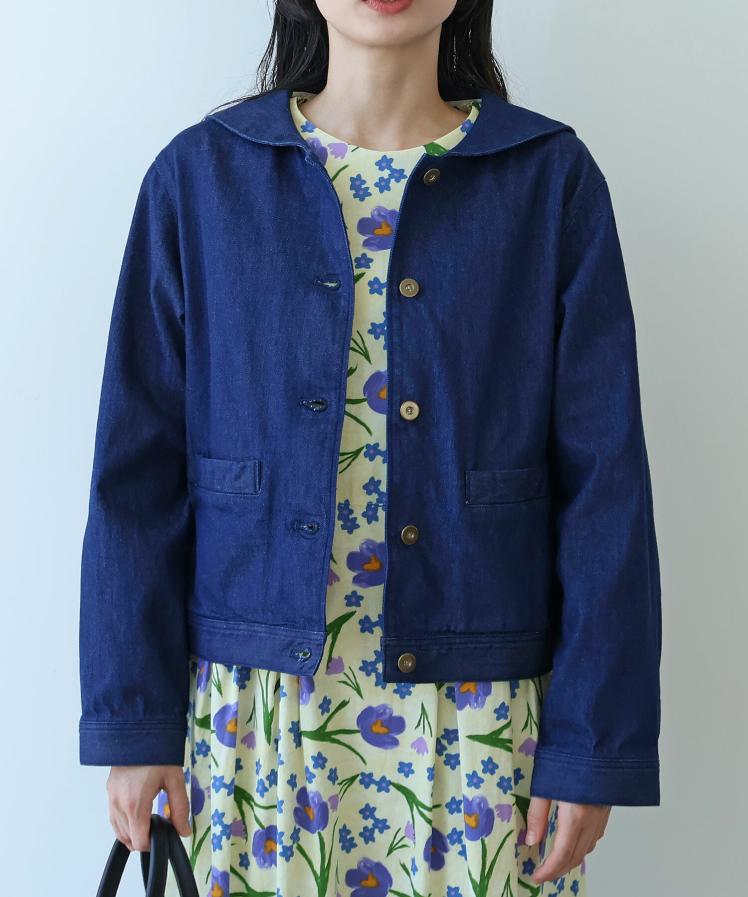 AMBIDEX Store 【予約販売】〇 8oz ムラ糸デニム セーラーブルゾン(F