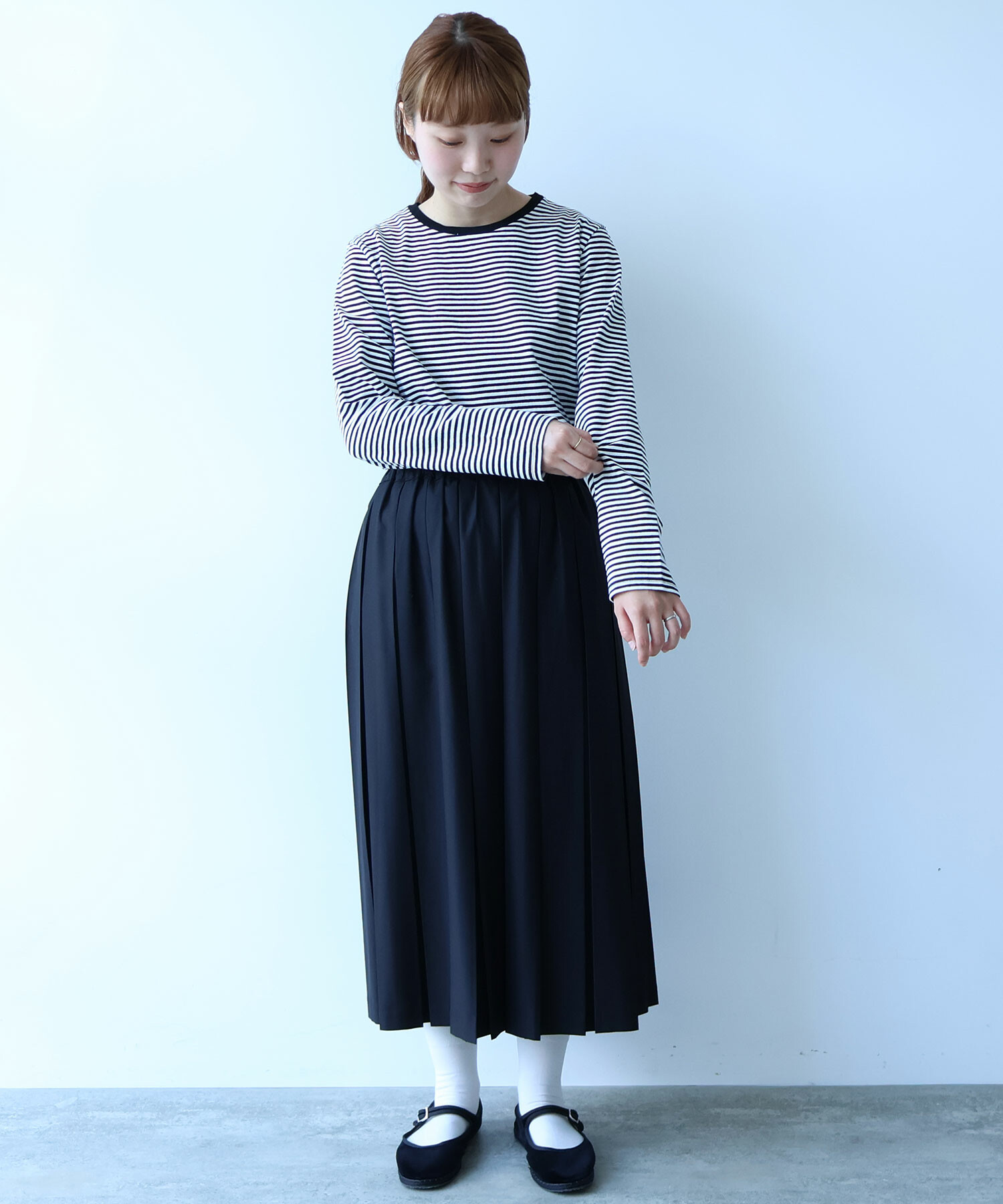 AMBIDEX Store △vintage border Tシャツ(F オレンジ×アオ): bulle de