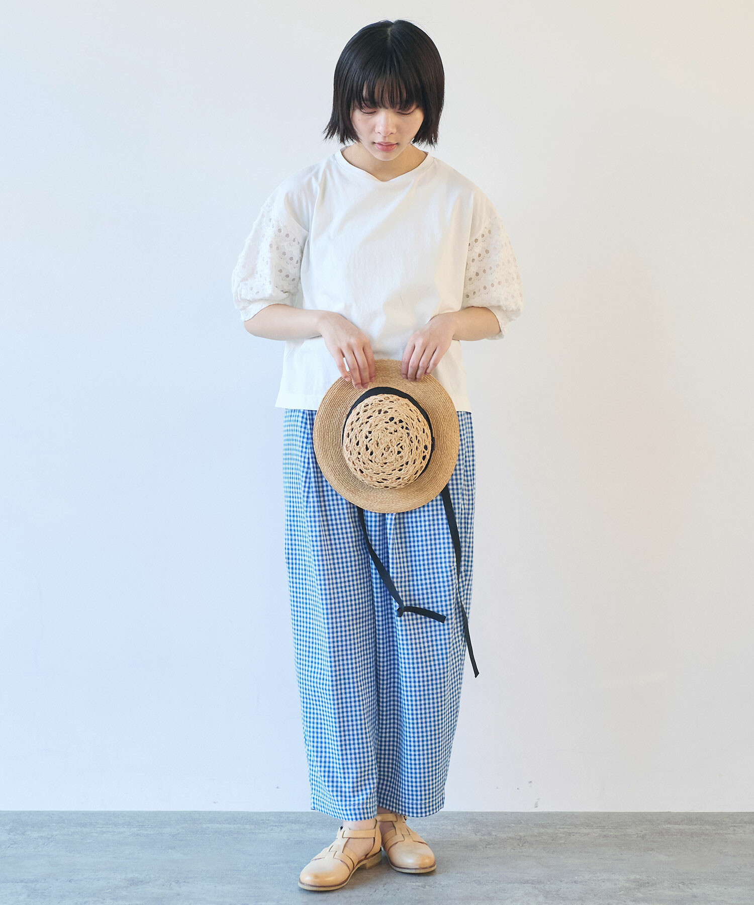 なみ商品 AMBIDEX Store △〇 naminami レース プルオーバー(F シロ