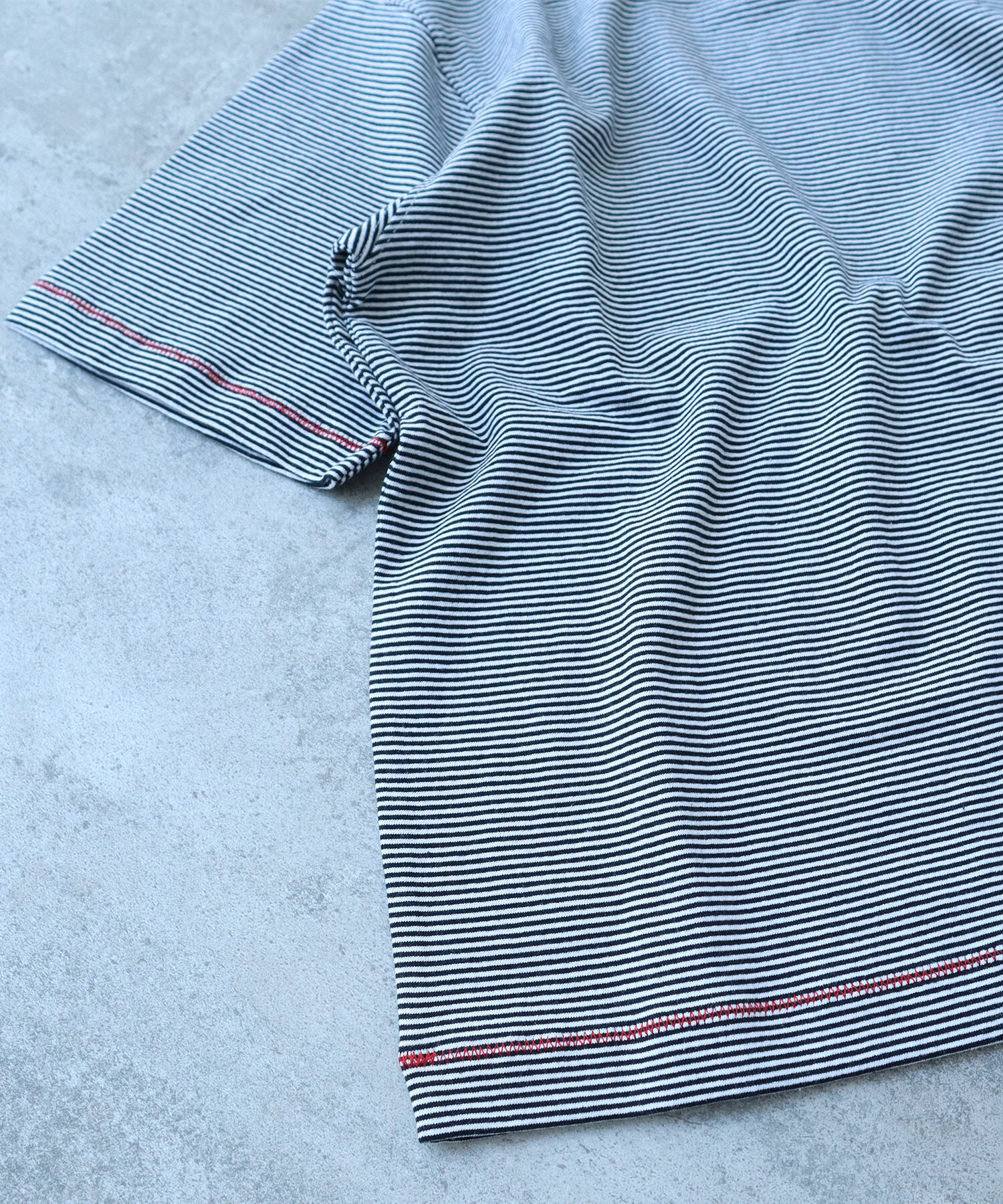AMBIDEX Store ミジンボーダー 半袖Tシャツ(F シロ): bulle de savon