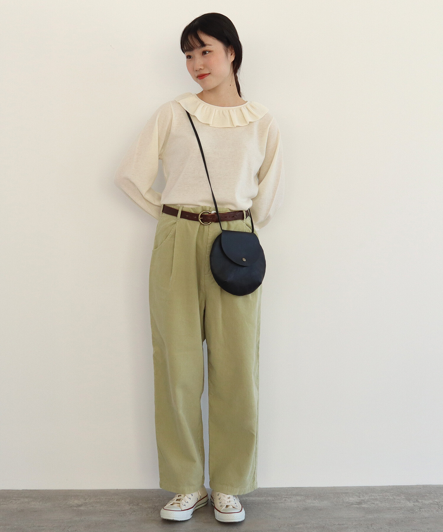 AMBIDEX Store ○comfort merino frill プルオーバー(F ブルー): bulle