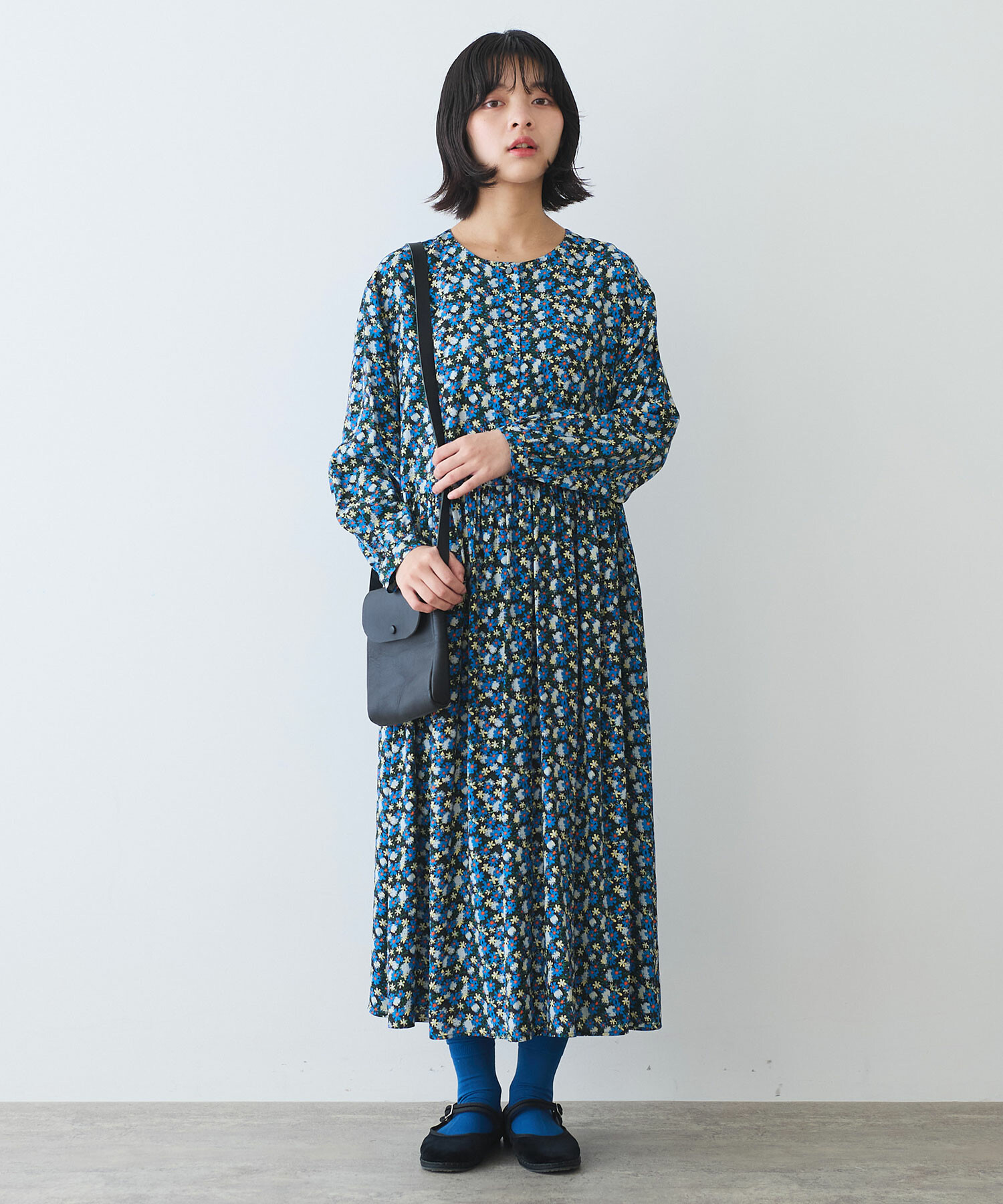 bulle de savon アリッサム プリント ワンピース bulle de savon（ビュルデサボン）の「アリッサム プリント