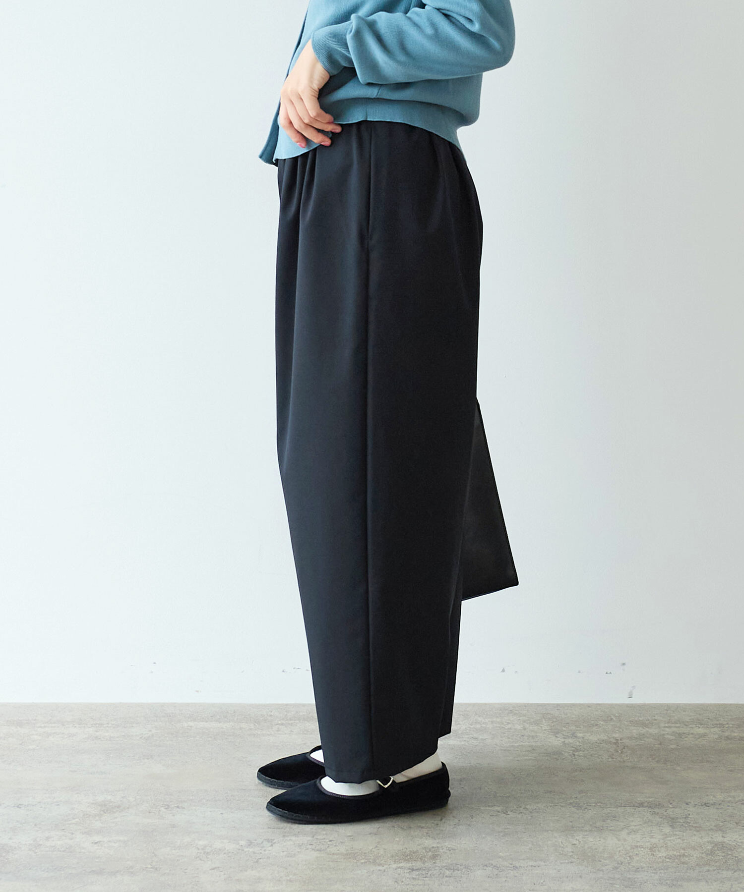 AMBIDEX Store 【予約販売】〇 2 / 80 TWツイル タックパンツ(F クロ