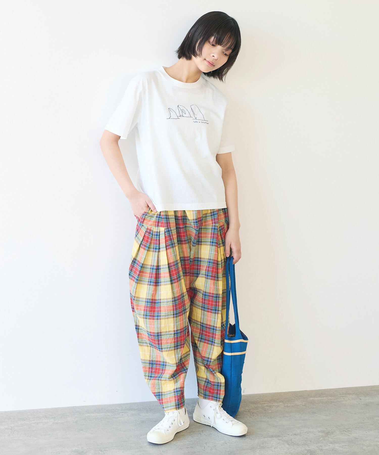 AMBIDEX Store 【予約販売】〇 60/1 チェック バルーンパンツ(F