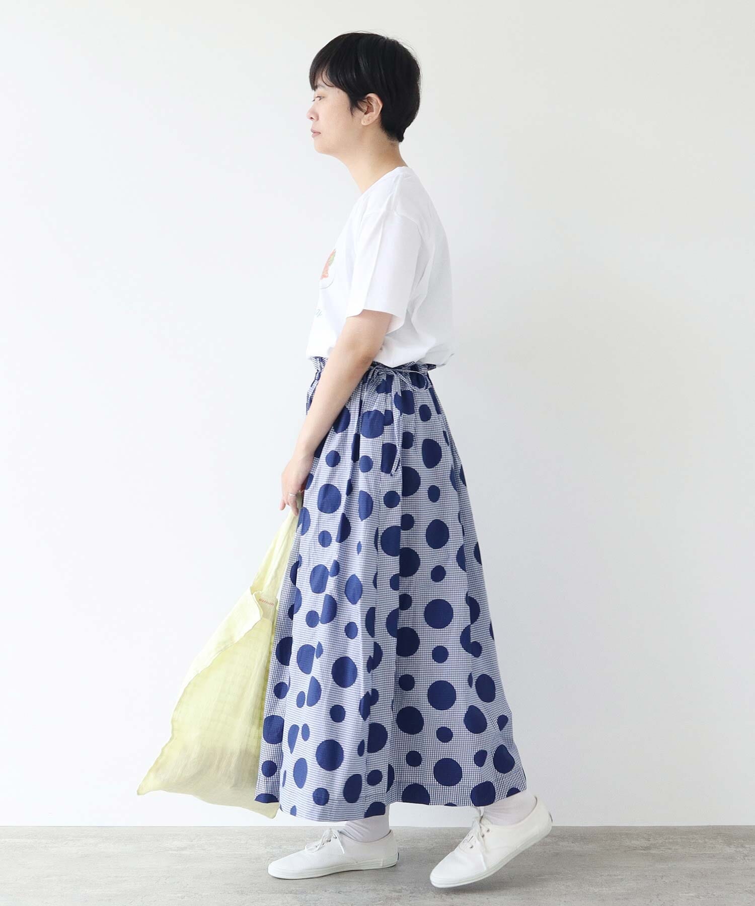 AMBIDEX Store △○gingham×dot プリント スカート(F クロ): bulle de