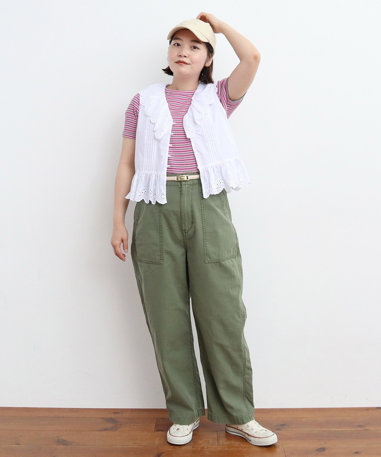 新品未開封FLYING V ノースリーブTシャツ グリーン AMBIDEX Store タイプライター ノースリーブレースブラウス(F