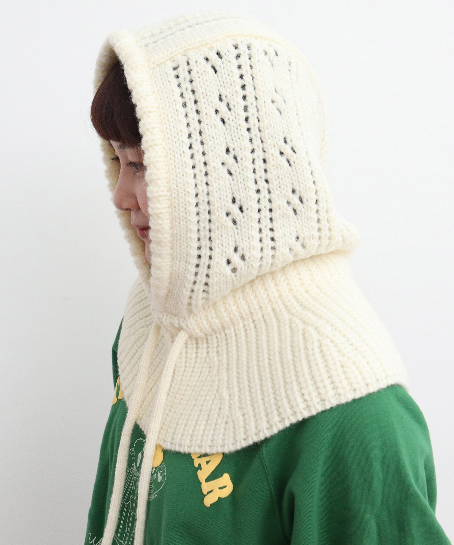 AMBIDEX Store 【予約販売】○1/3Wool 透かし編み フード(F