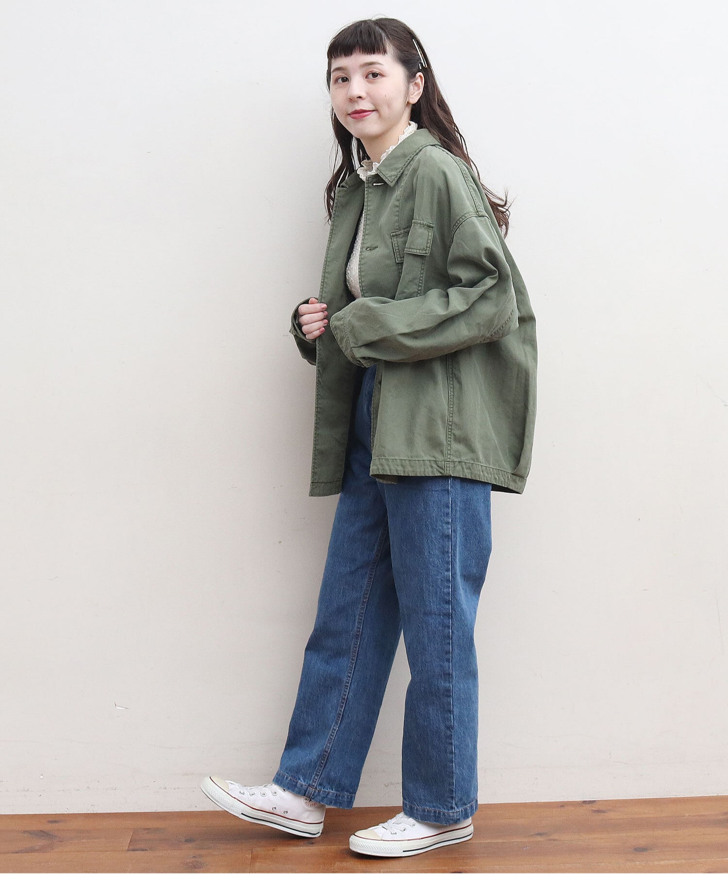 モデル 161cm size:SS