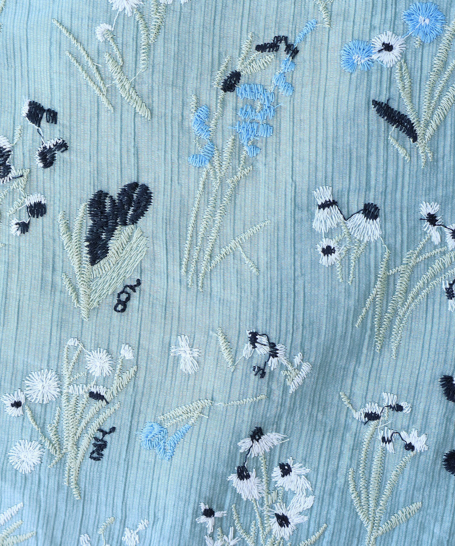 AMBIDEX Store 【予約販売】○Floral embroidely BAG(F アオ): yuni