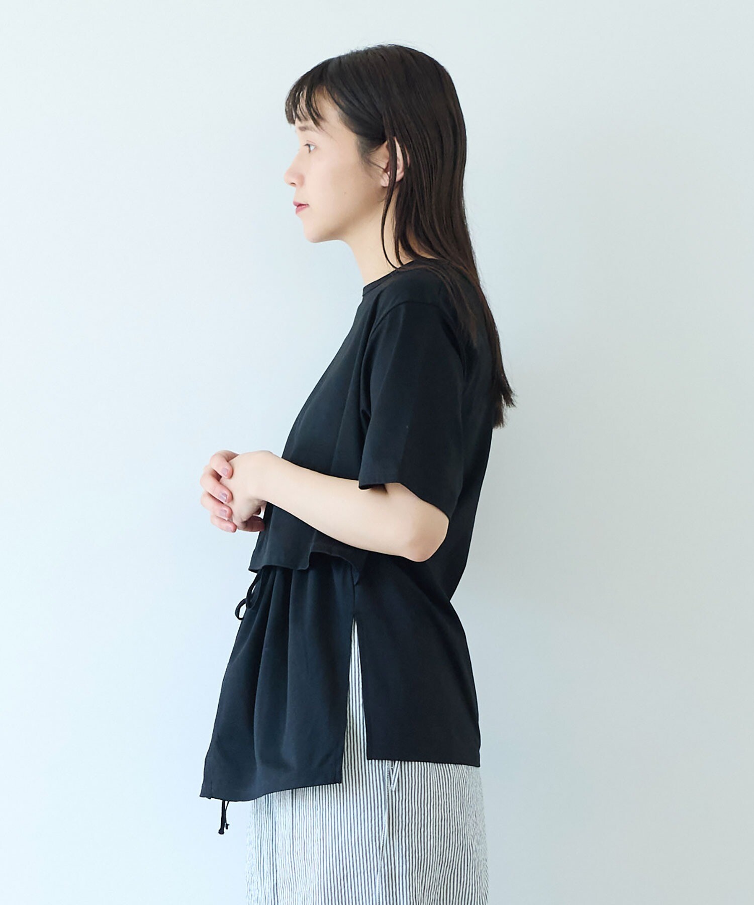 yuni 半袖プルオーバー AMBIDEX Store △80/- スムース水起毛 半袖プルオーバー(F シロ