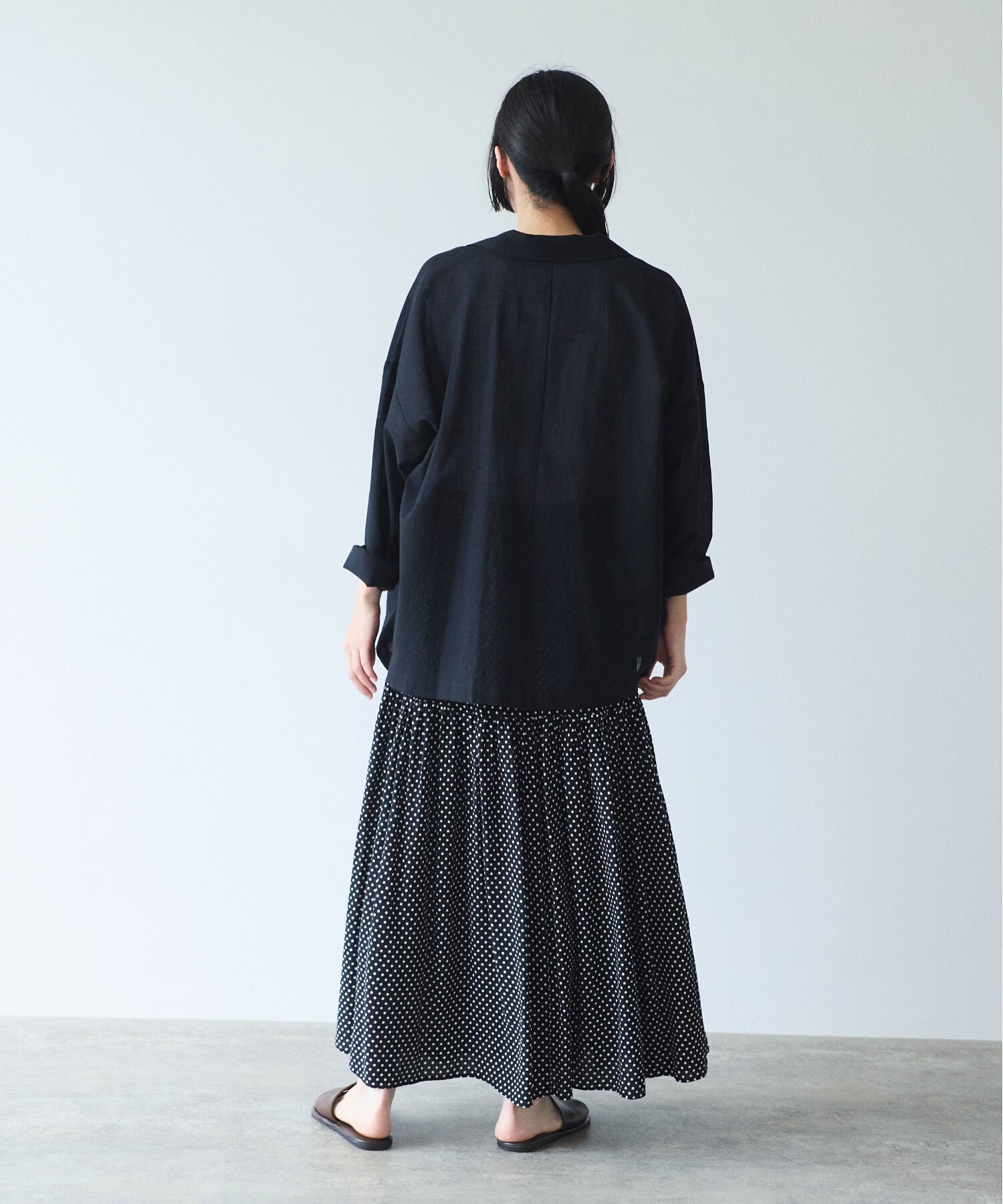 AMBIDEX Store sheer summer Wool-Polyester Voil tailored ジャケット