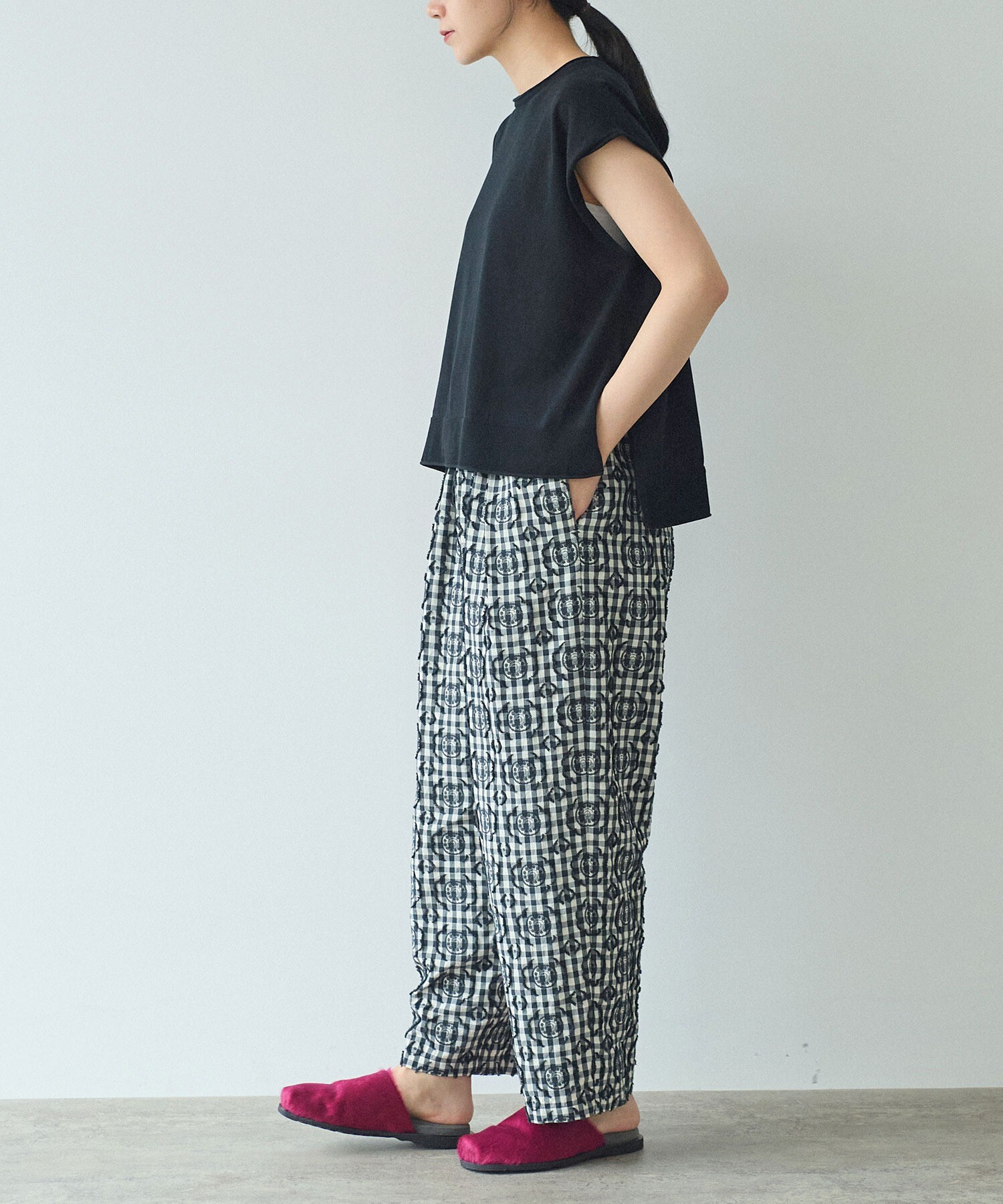 ハートカット刺繍前後2wayカットソー通販｜レディース