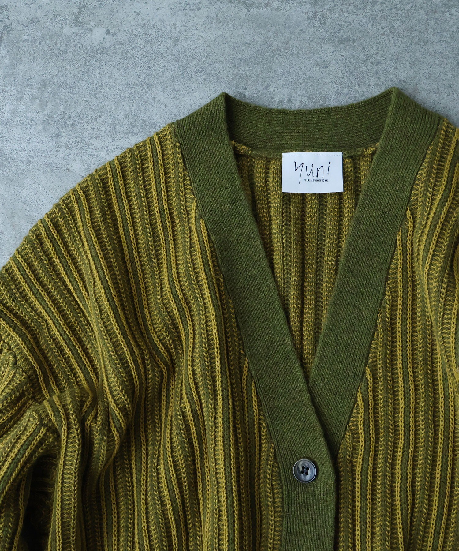 YUNI ページ AMBIDEX Store ○ウールコットン 針抜きshortカーディガン (F シロ): yuni