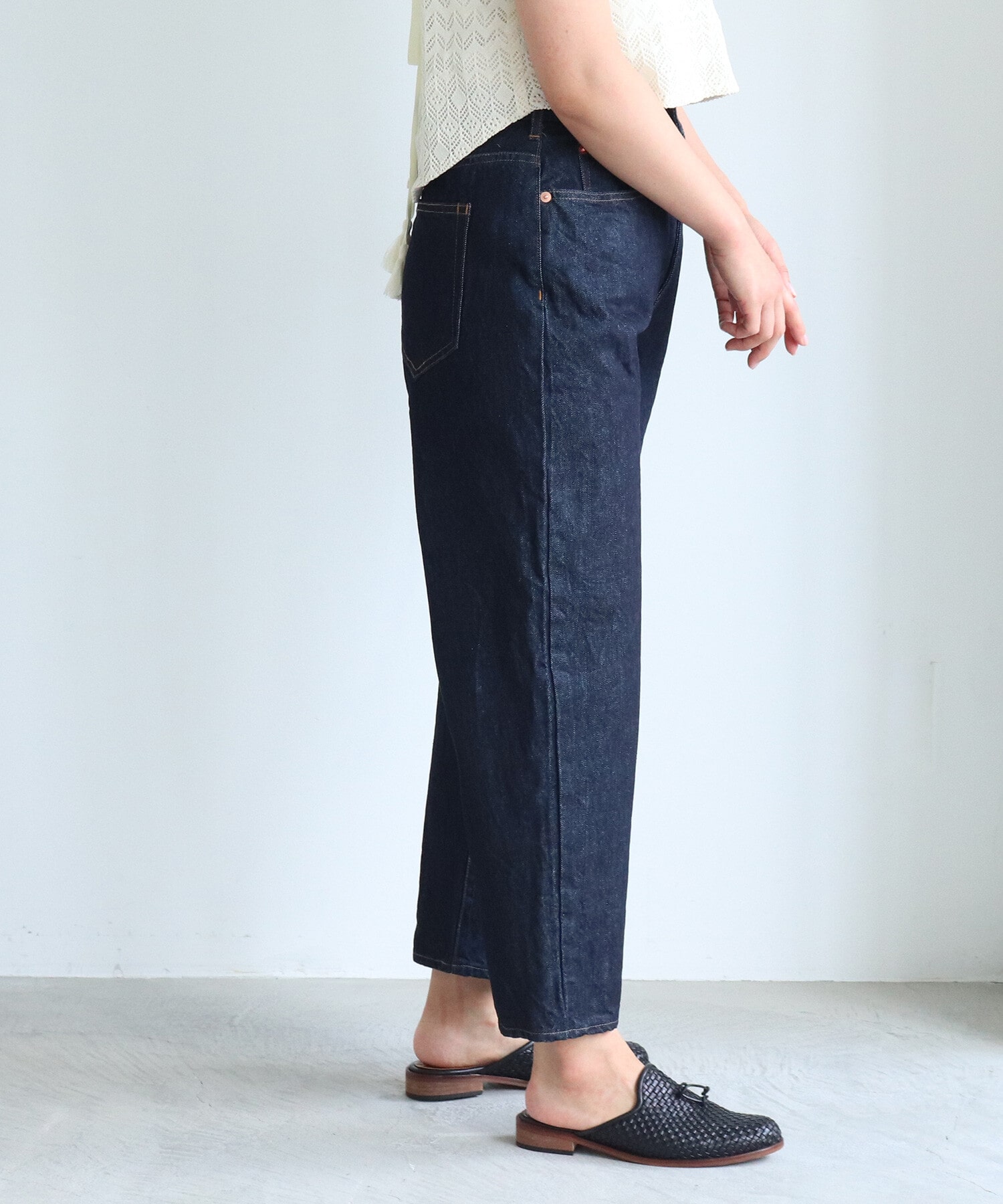 AMBIDEX Store △12ozDenim 5pkt wide tepered パンツ(M コン): yuni