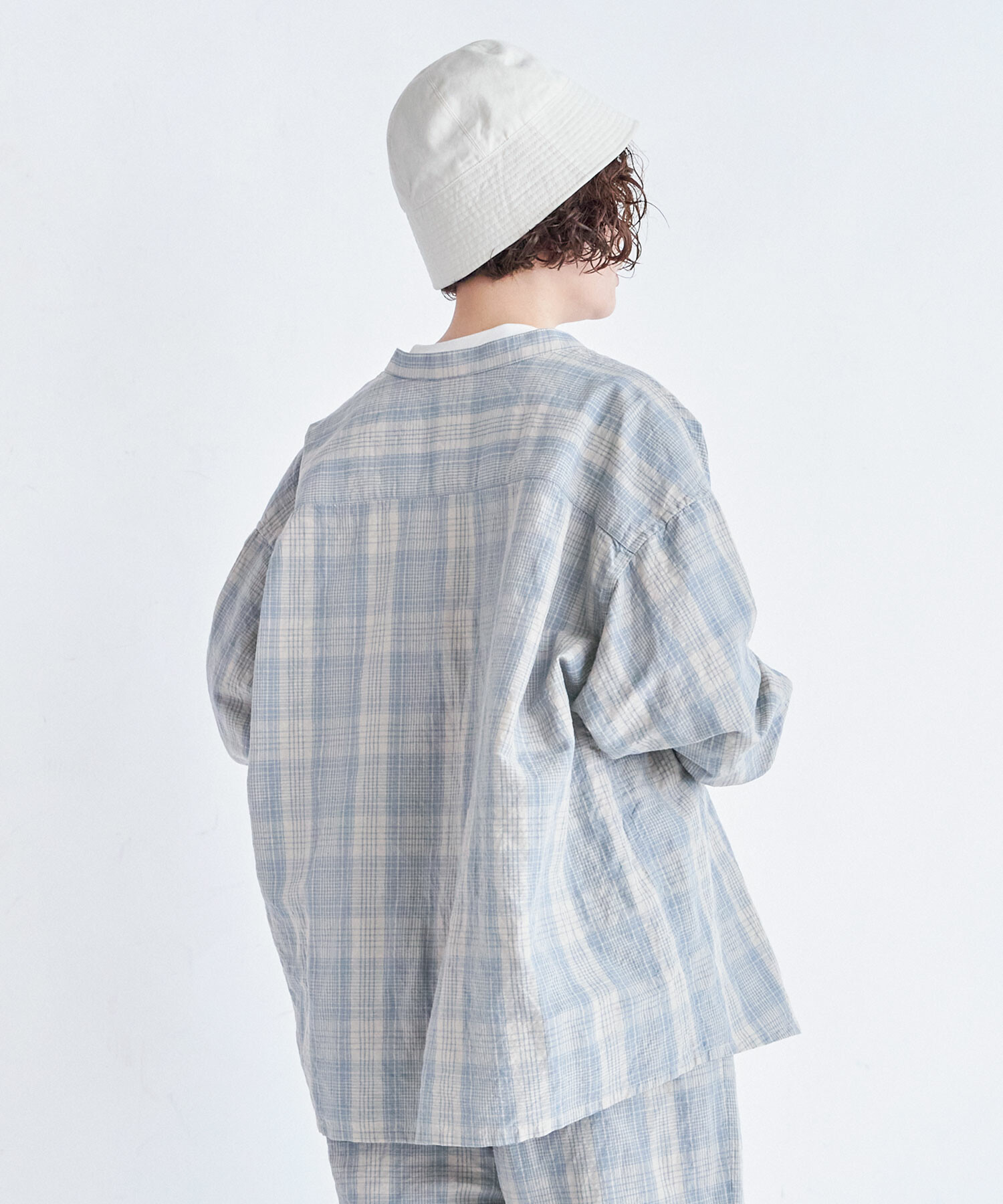 AMBIDEX Store ○FRILL SHIRT (スーピマブロード/オンブレ