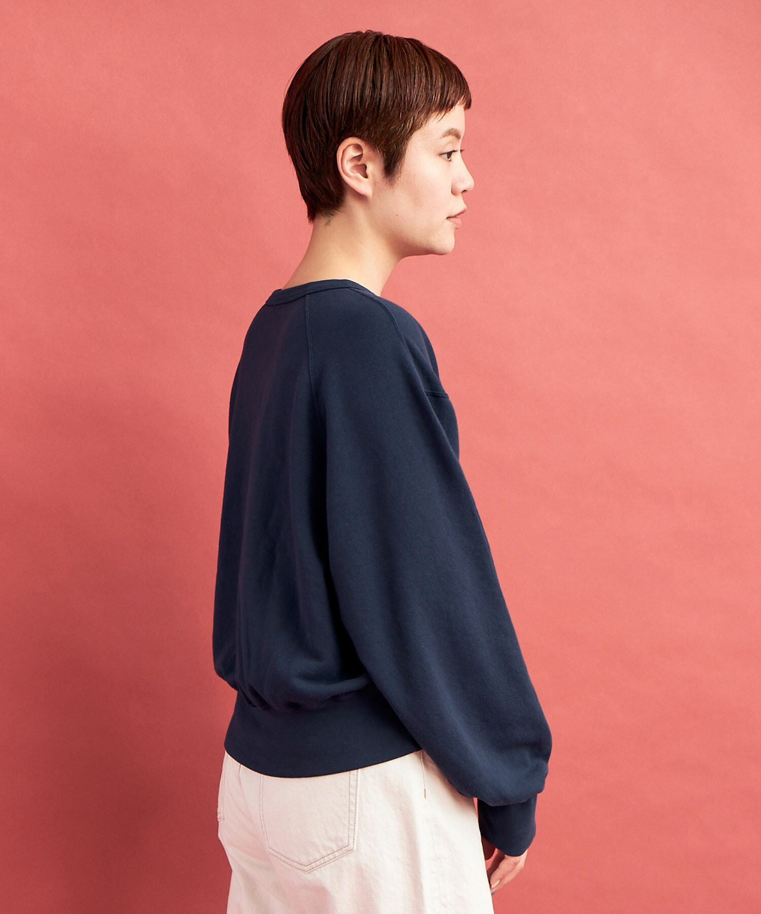 (^^)さん専用　amandinha10 EU43 AMBIDEX Store ○GV HIGH TWIST 裏毛 CREW プルオーバー(F LIGHT