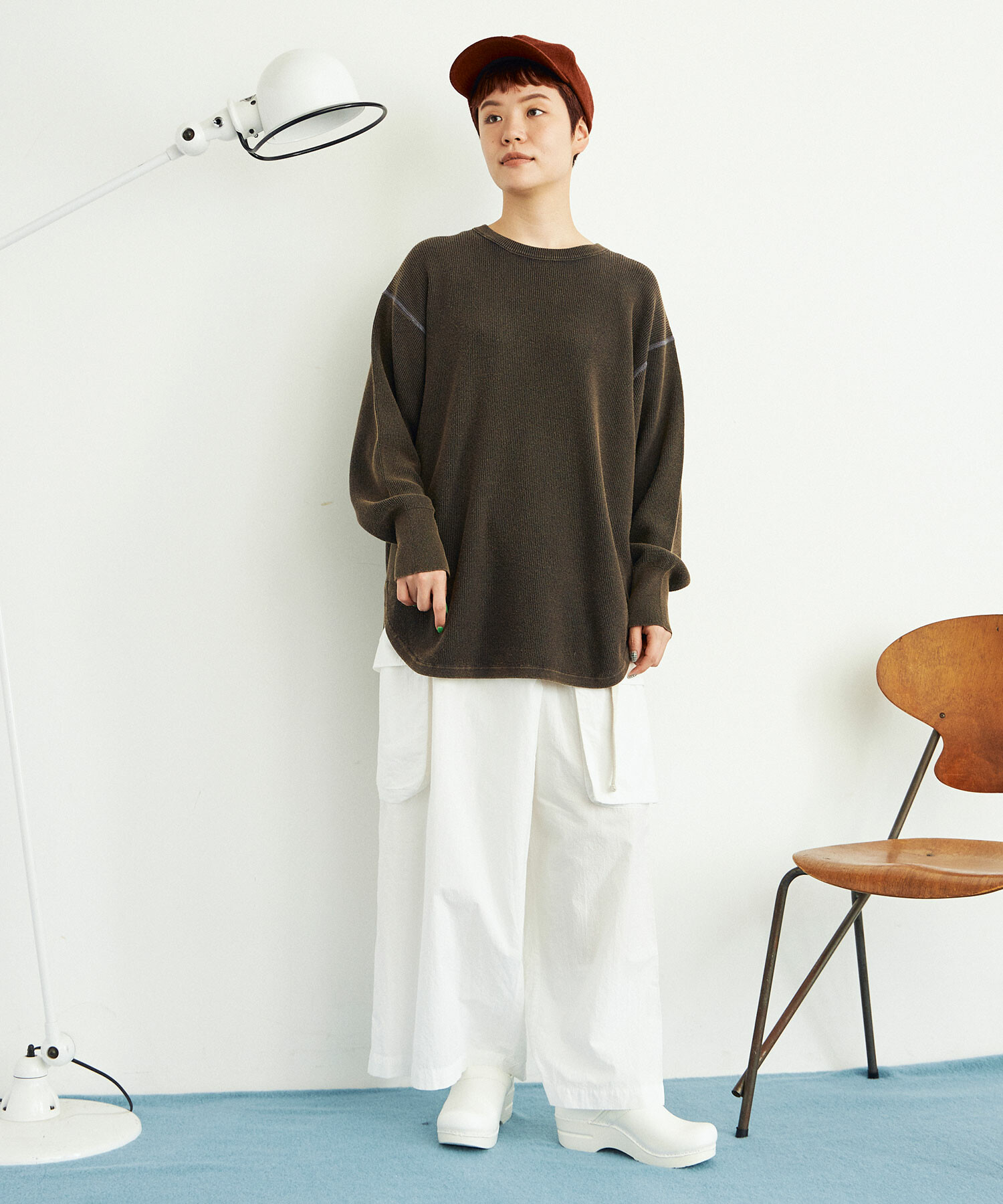 AMBIDEX Store 【予約販売】○COTTON WAFFLE FADE KNIT プル