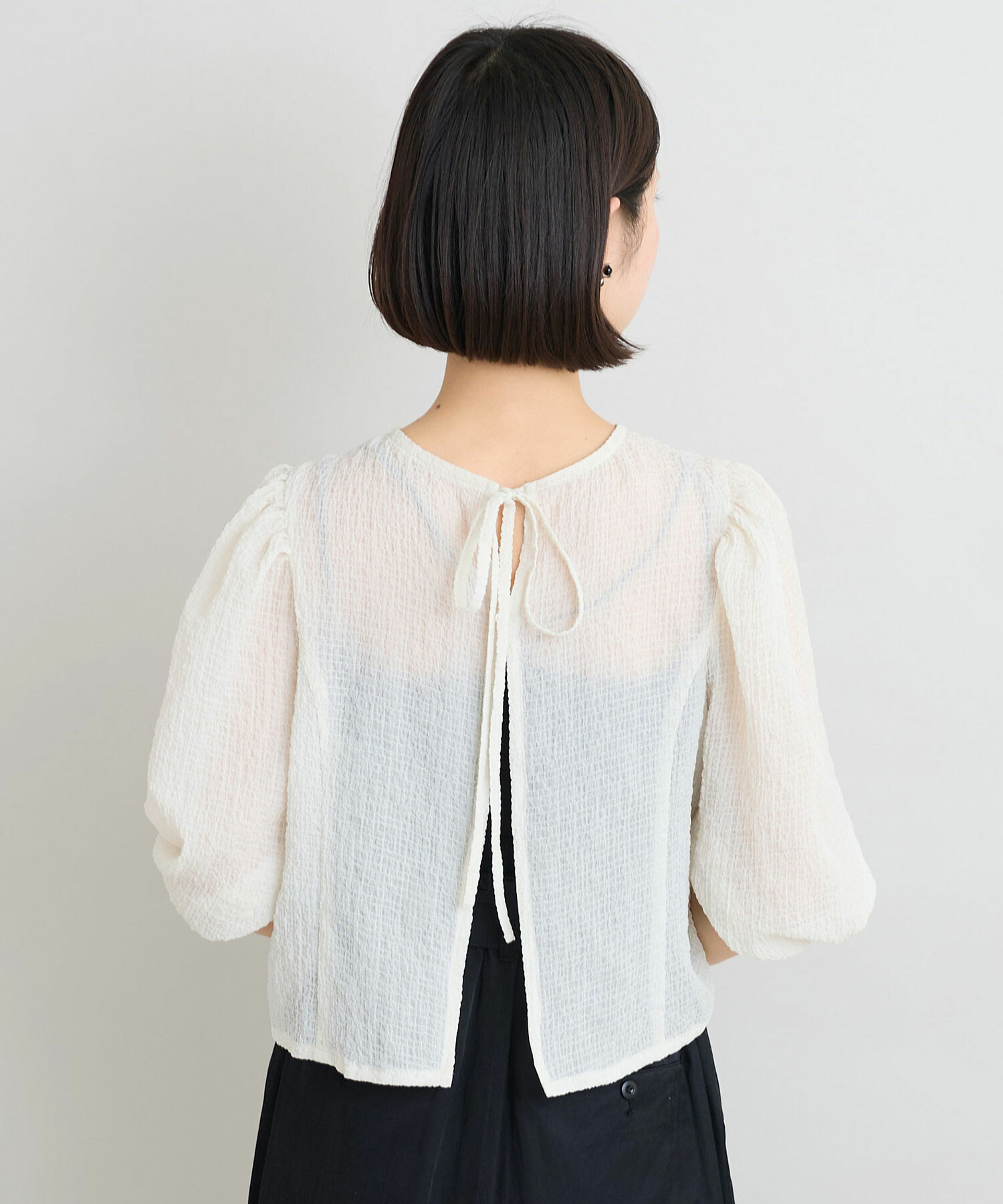 AMBIDEX Store 【予約販売】〇フクラミチェック パフスリーブ