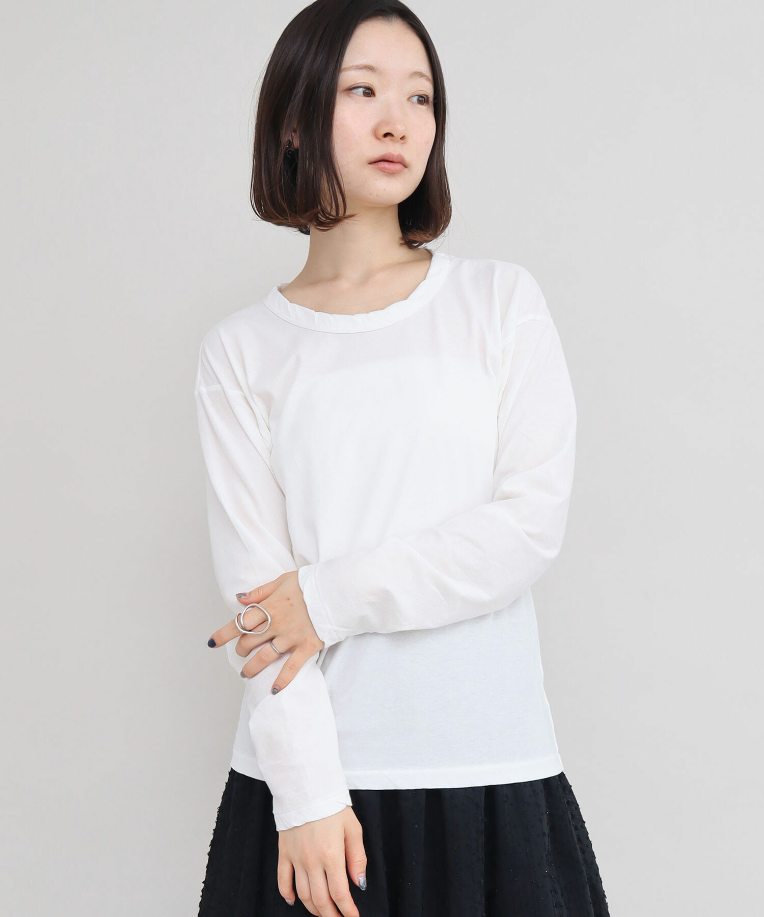 バイカラー クルーネックセーター [全4色] – muta Online Store