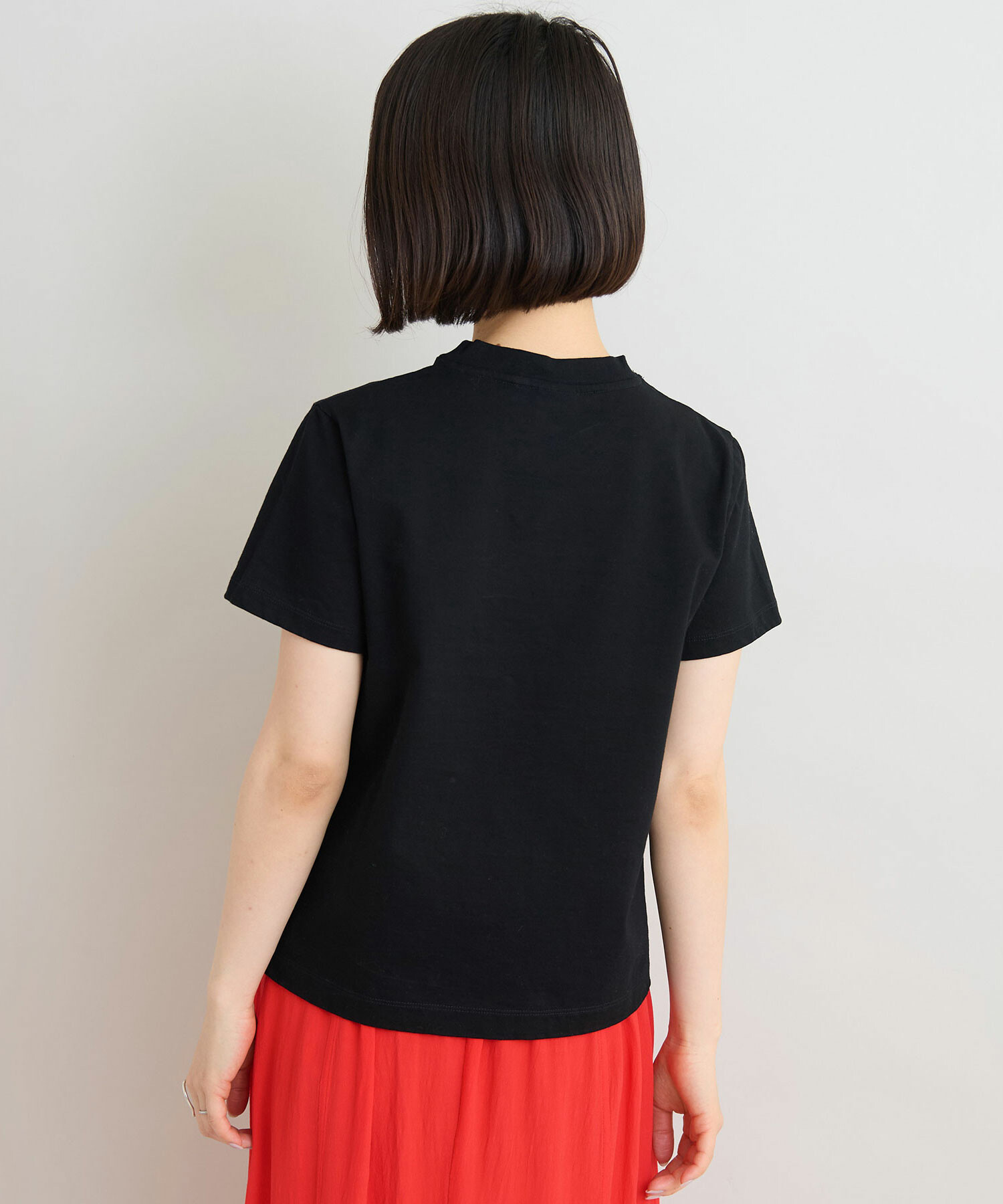 シロページです AMBIDEX Store △〇ヘビー度詰め天竺 切り替えチビTシャツ(F