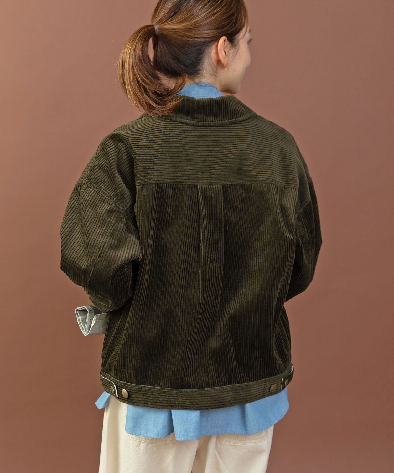 AMBIDEX Store ○○6Wコーデュロイ ブルゾン(F カーキ): PAR ICI