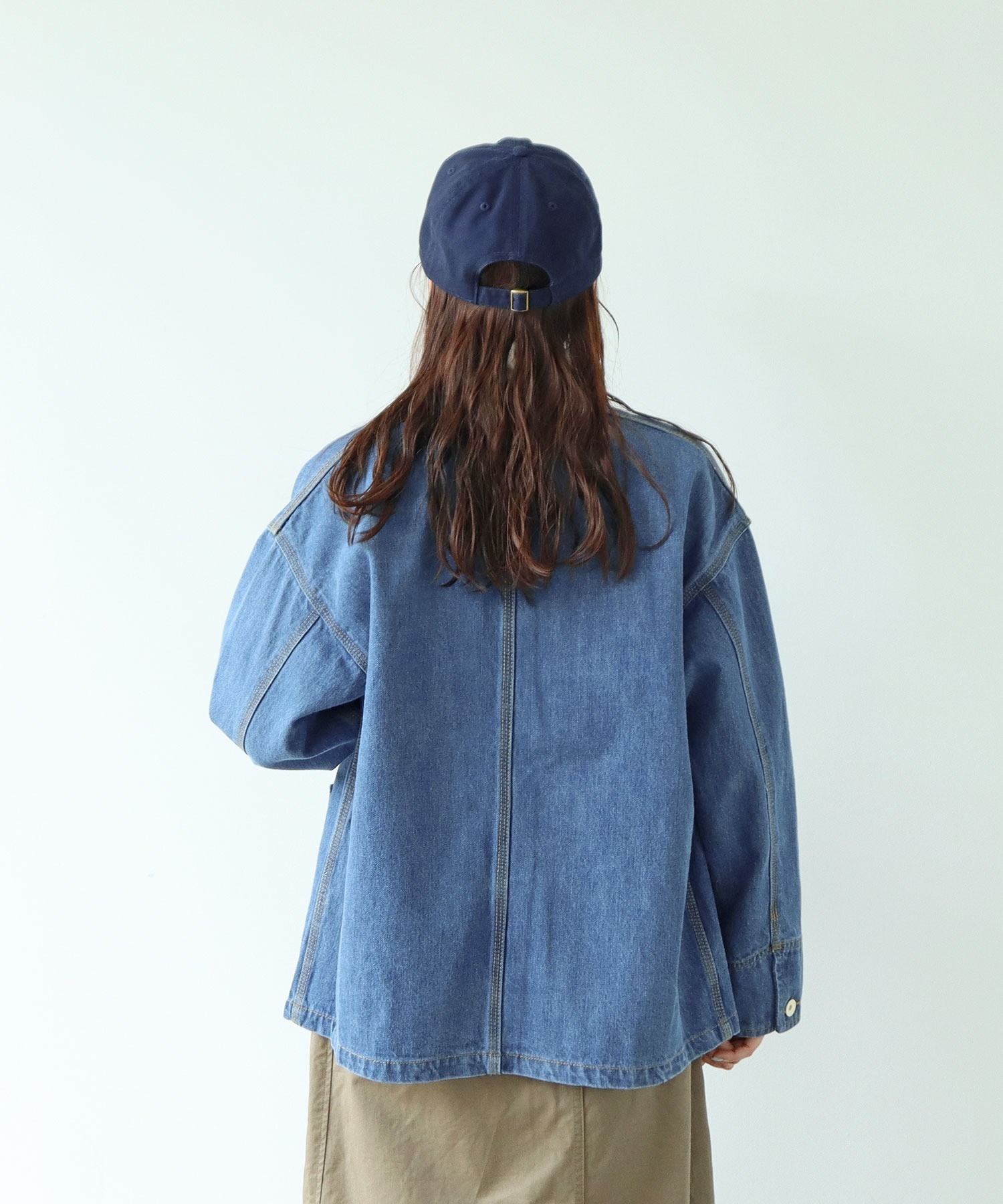 NOWOS デニムカバーオール　S AMBIDEX Store 12.5OZデニム カバーオール (サックス)(S サックス