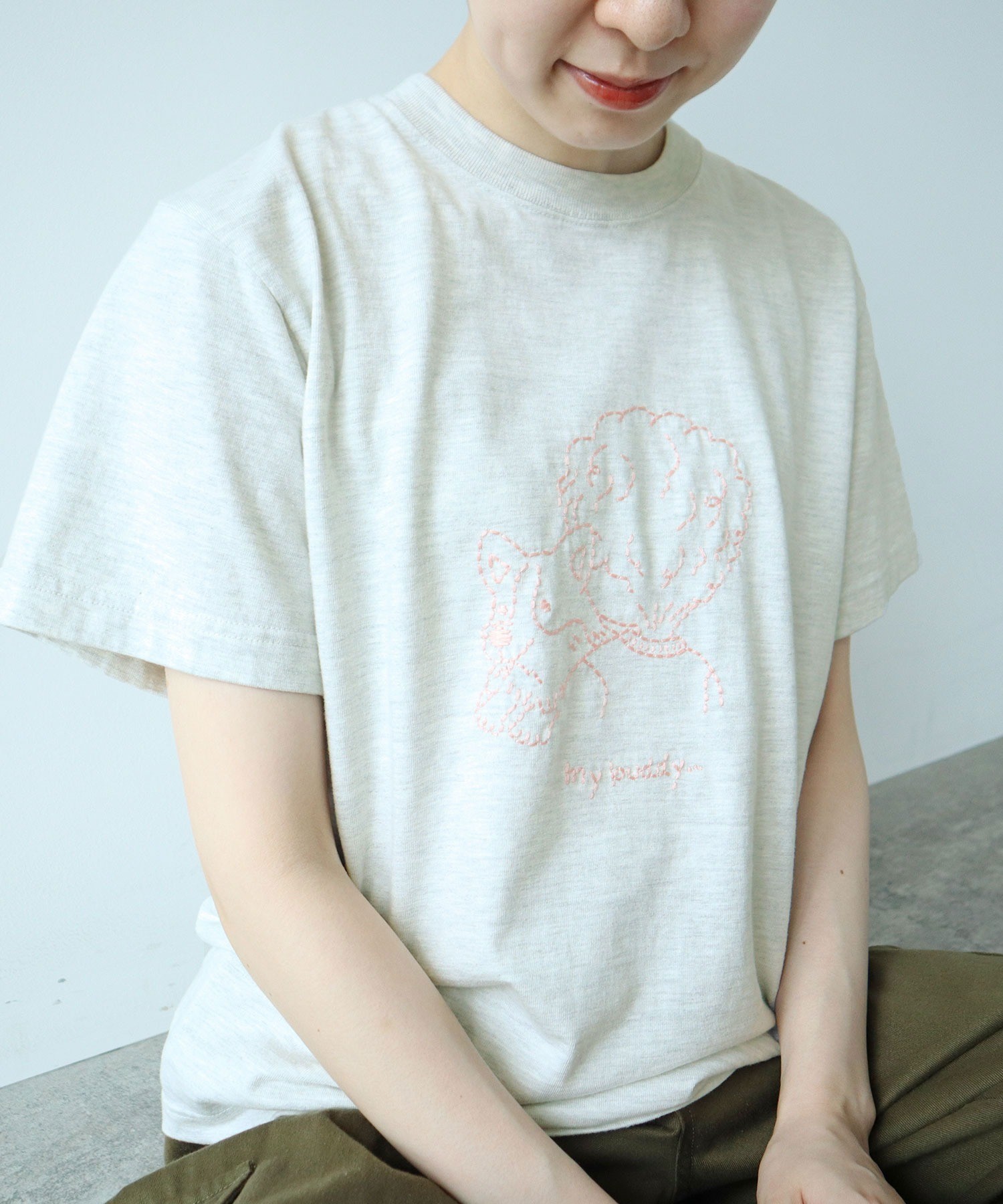 AMBIDEX Store ○【WEB別注】corgi & boy Tシャツ(F シロ): PAR ICI