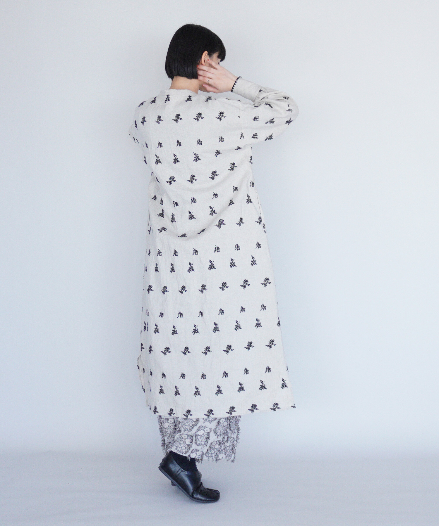 AMBIDEX Store 〇金木犀 embroidery ワンピース(F ベージュ