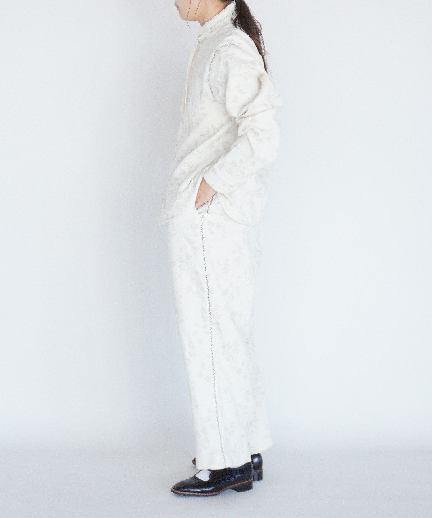 AMBIDEX Store 〇flower tale ギャザーワイドパンツ(F キナリ): Rin