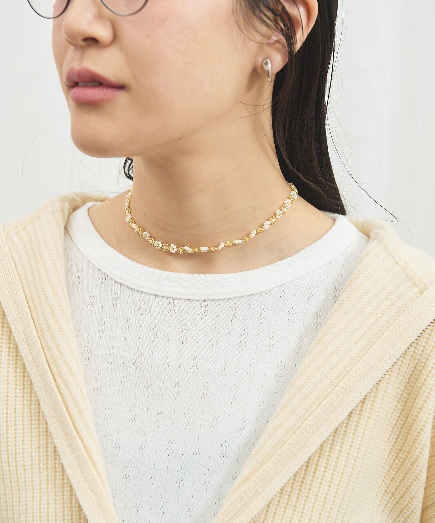 AMBIDEX Store 〇tiny garden necklace(F ゴールド): l'atelier du savon