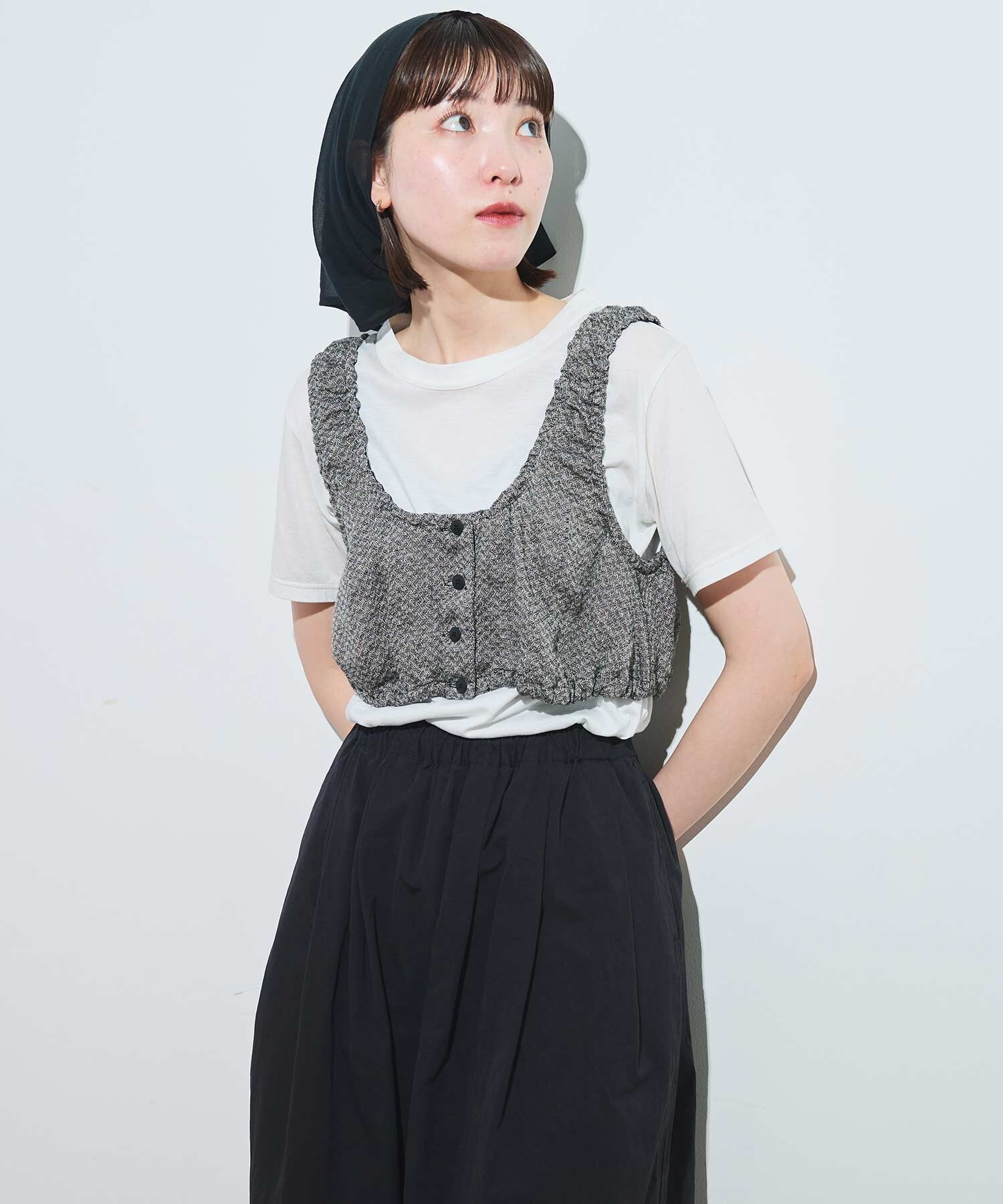 AMBIDEX Store ○〇classic LINEN bustier (F コゲチャ): l'atelier du