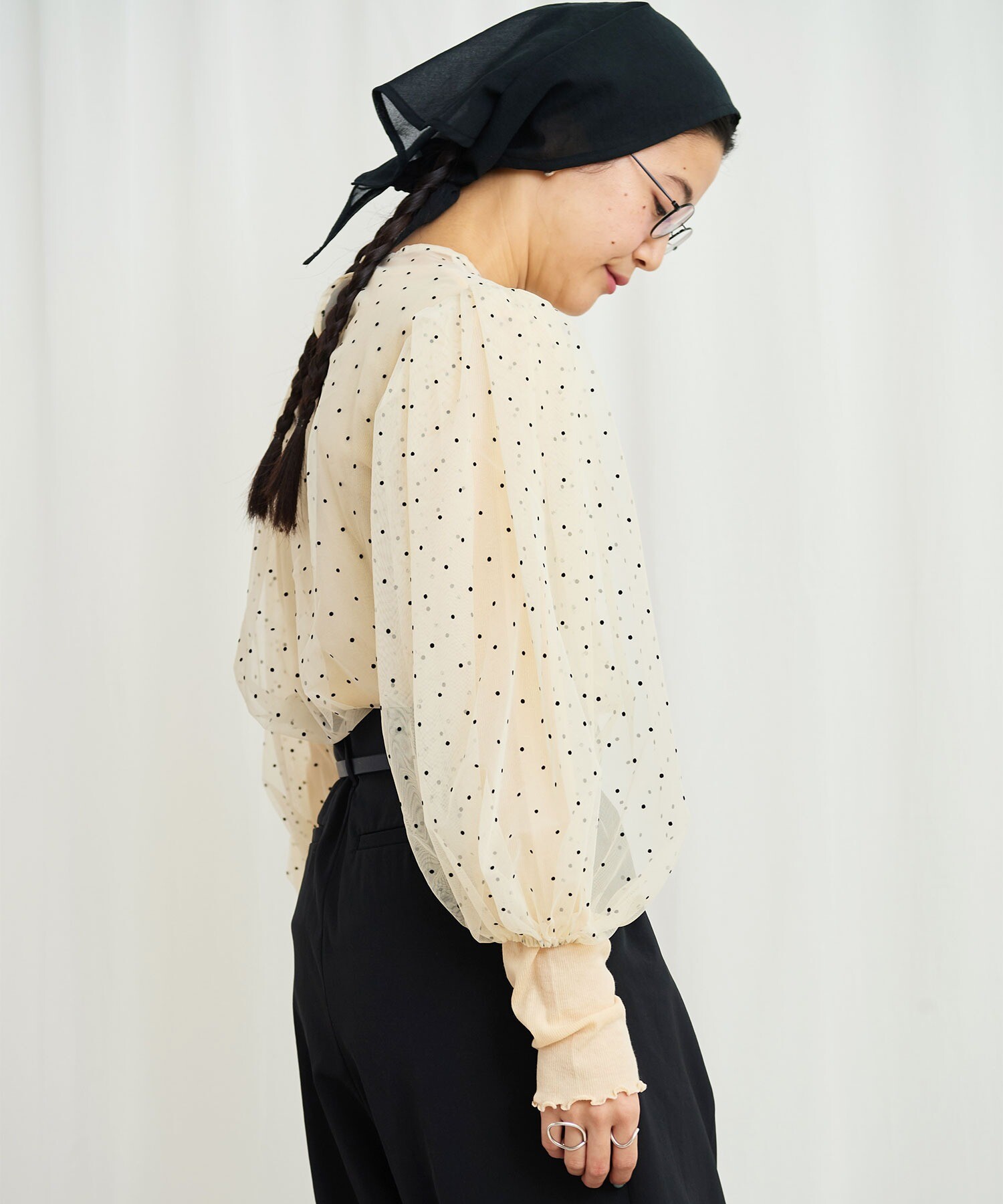 AMBIDEX Store ○DOT tulle blouse(F キナリ): l'atelier du savon