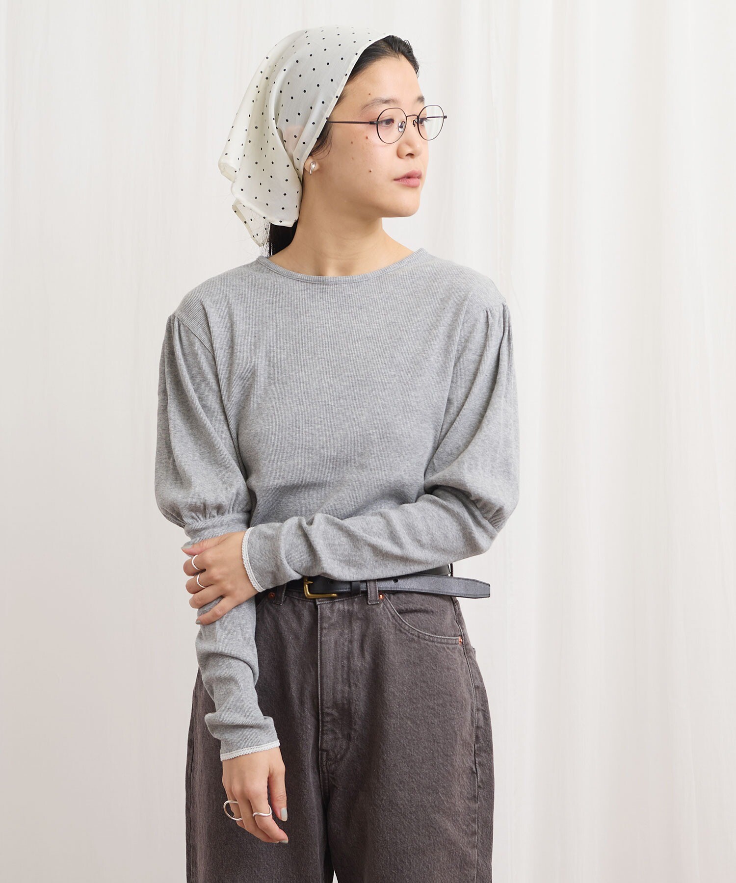AMBIDEX Store 〇ZIM tereko puff pullover(F シロ): l'atelier du savon