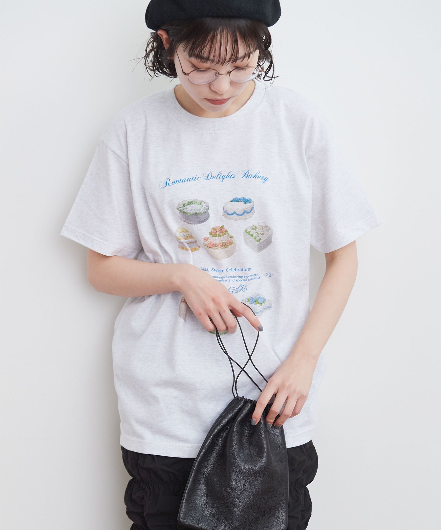 AMBIDEX Store 【予約販売】〇romantic cake Tshirt(F アッシュグレー 