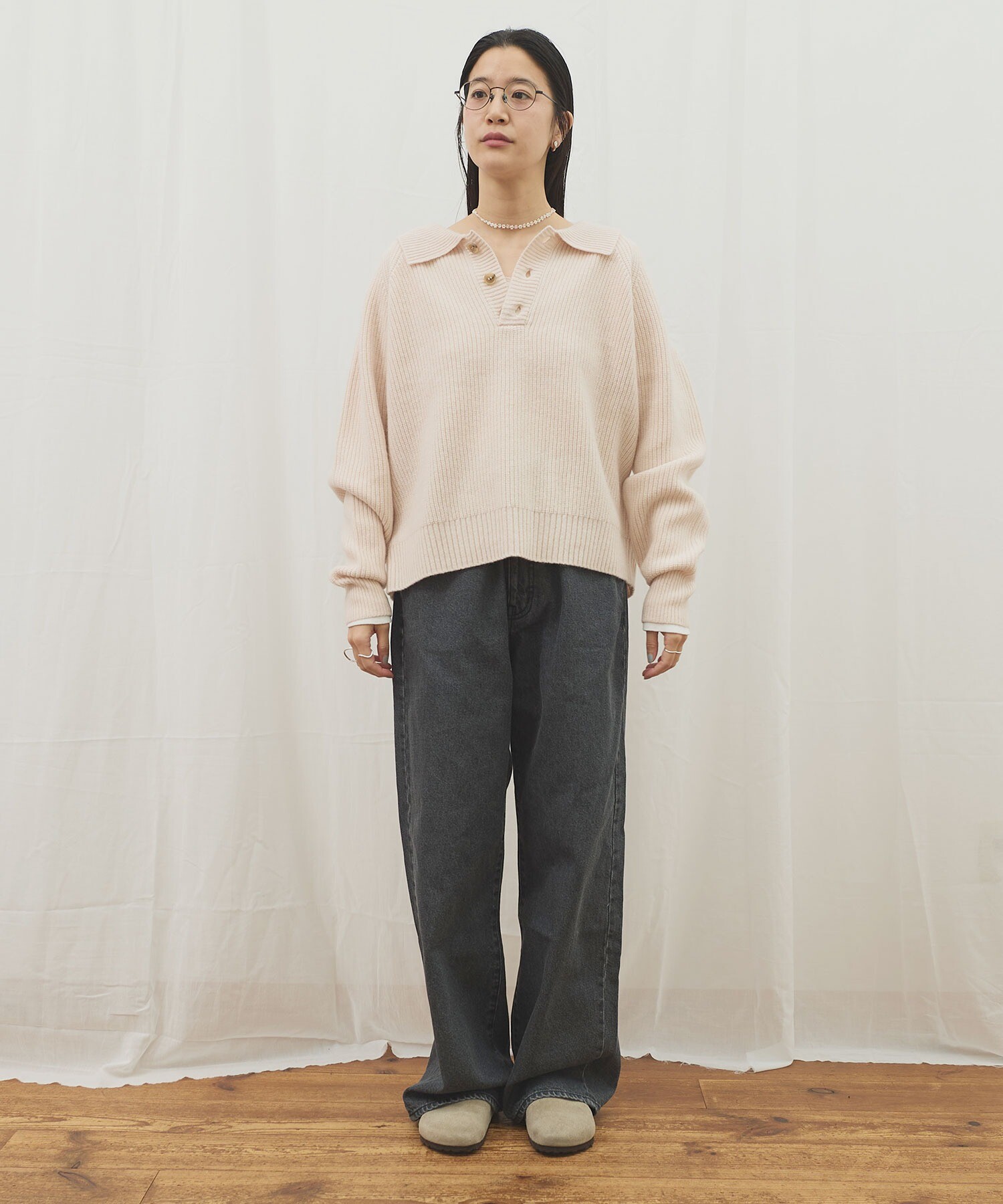 AMBIDEX Store 〇AIR WOOL polo(F ピンク): l'atelier du savon