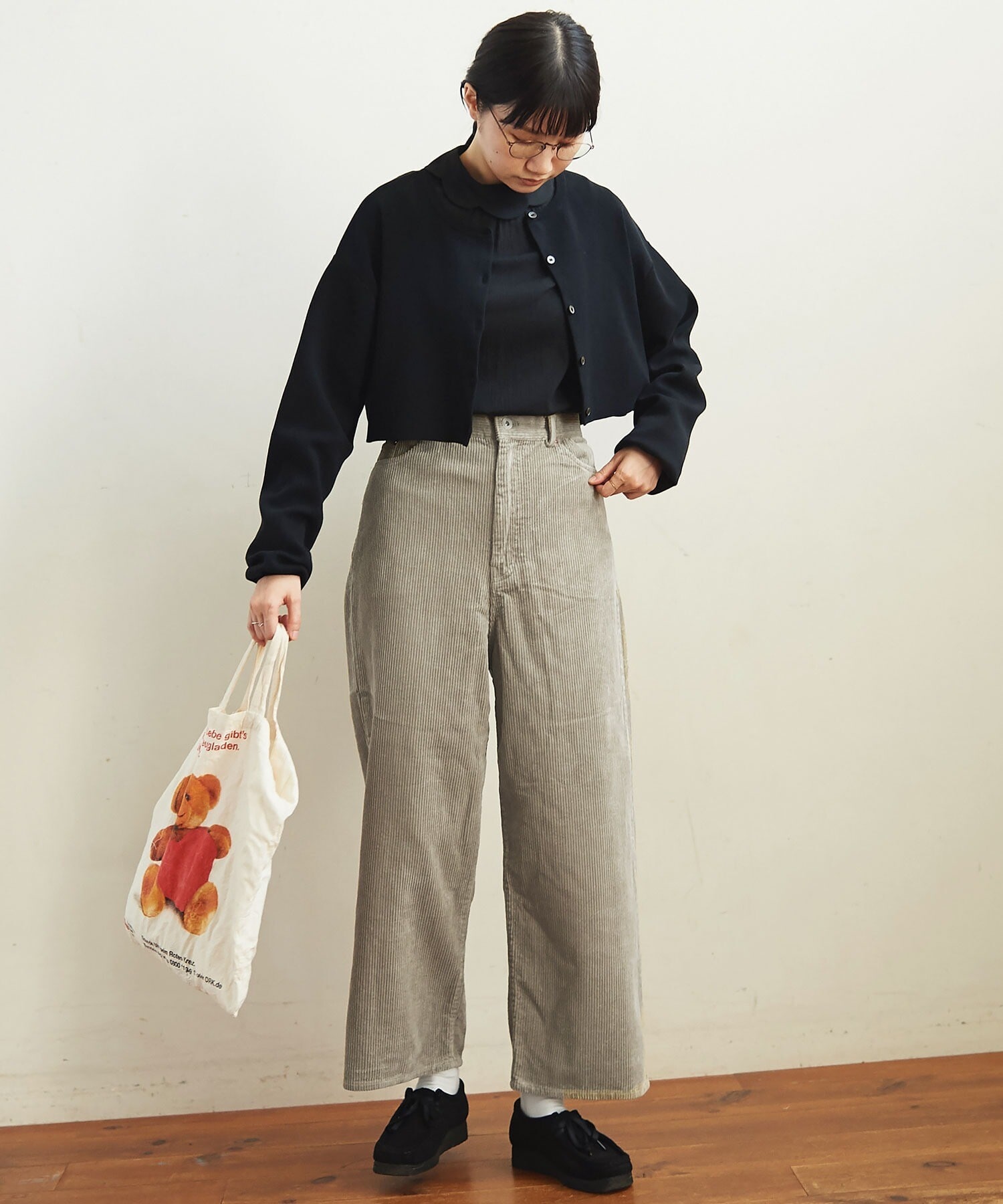 AMBIDEX Store △8W corduroy pants 020(0 チャコールグレー): l