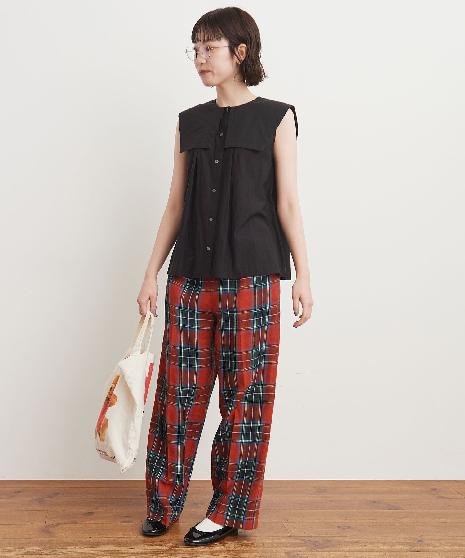 AMBIDEX Store 【予約販売】○Alice check pants(F アカ): l'atelier 